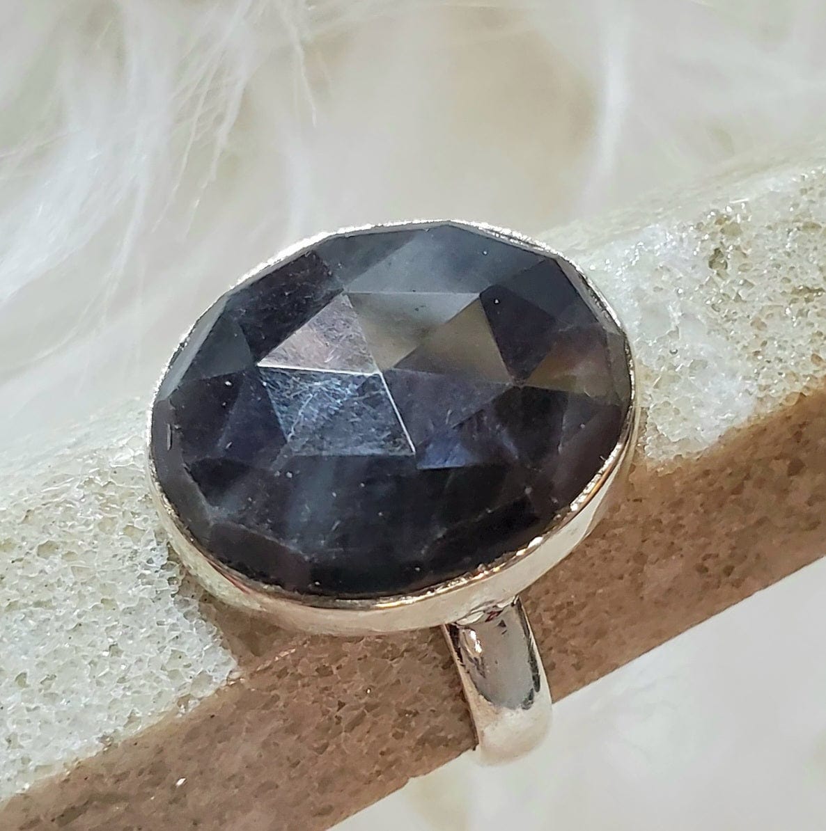 925 Sterling Silver Canadian Sapphire Ring - Size 7.5 | Elegant Birthstone Jewelry for Women, Perfect for Engagement, Anniversary & Special Occasion Gifts
