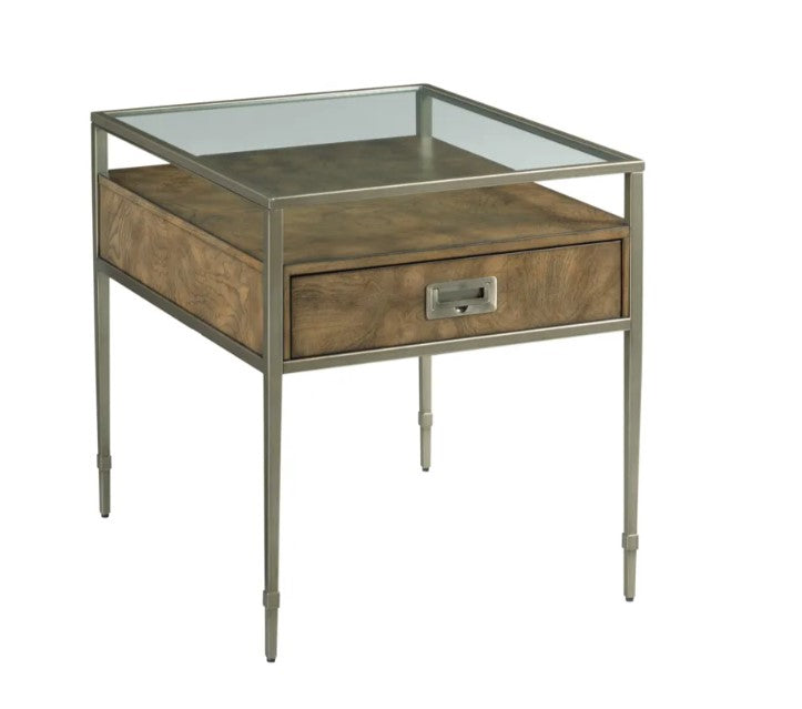 Modern Rectangular Coffee Table & End Table Set with Tempered Glass Top - Perfect for Living Room, Lounge & Office Decor