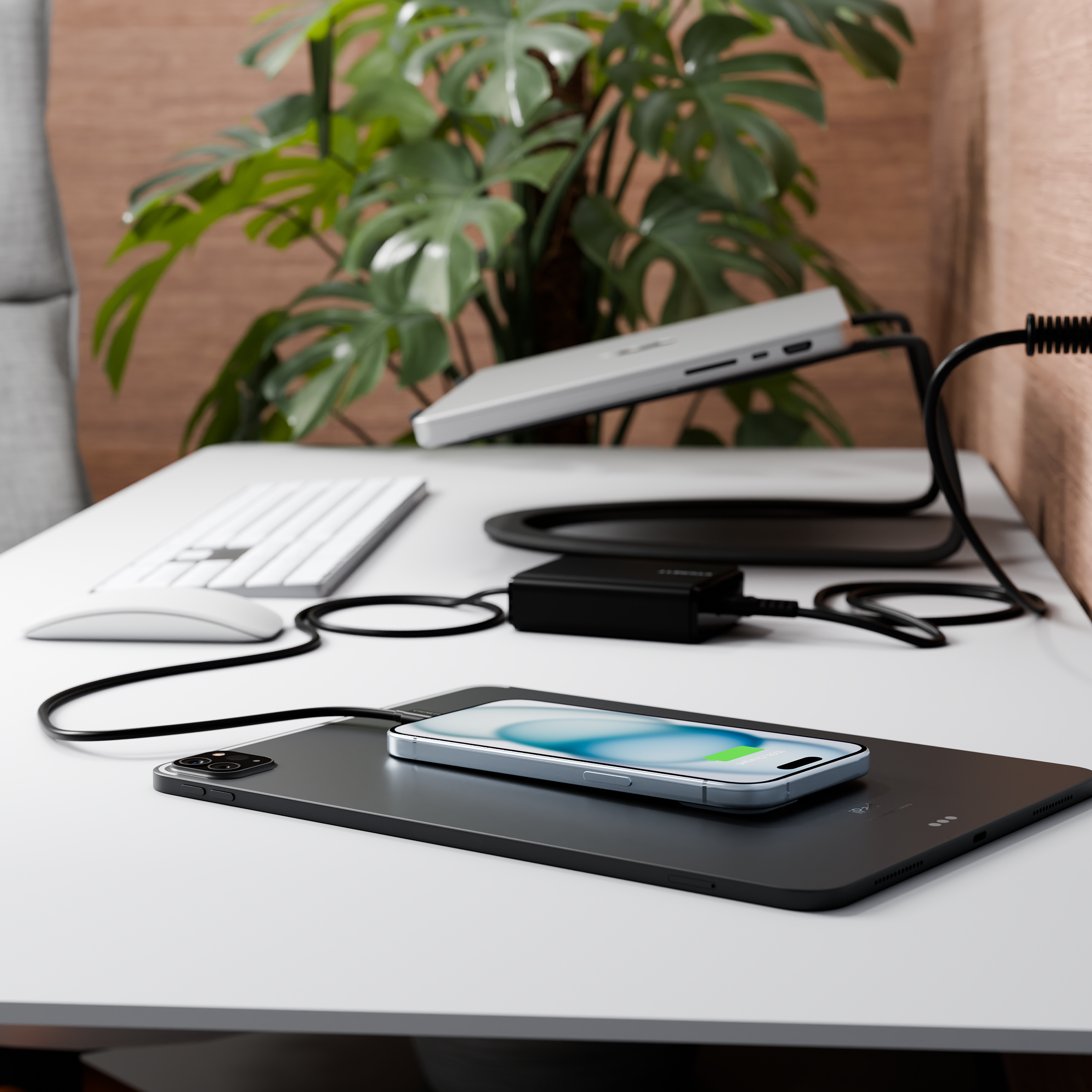 100W USB C GaN Fast Charger for Laptop, MacBook, Phone - Compact & Powerful PD 3.0 Wall Charger for Travel, Office & Home Use