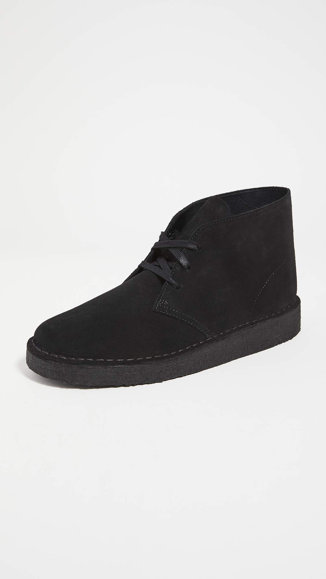 Clarks Men's Desert Coal Leather Chukka Boots - Comfortable Casual & Dress Shoes for Men | Perfect for Office, Travel & Outdoor Activities