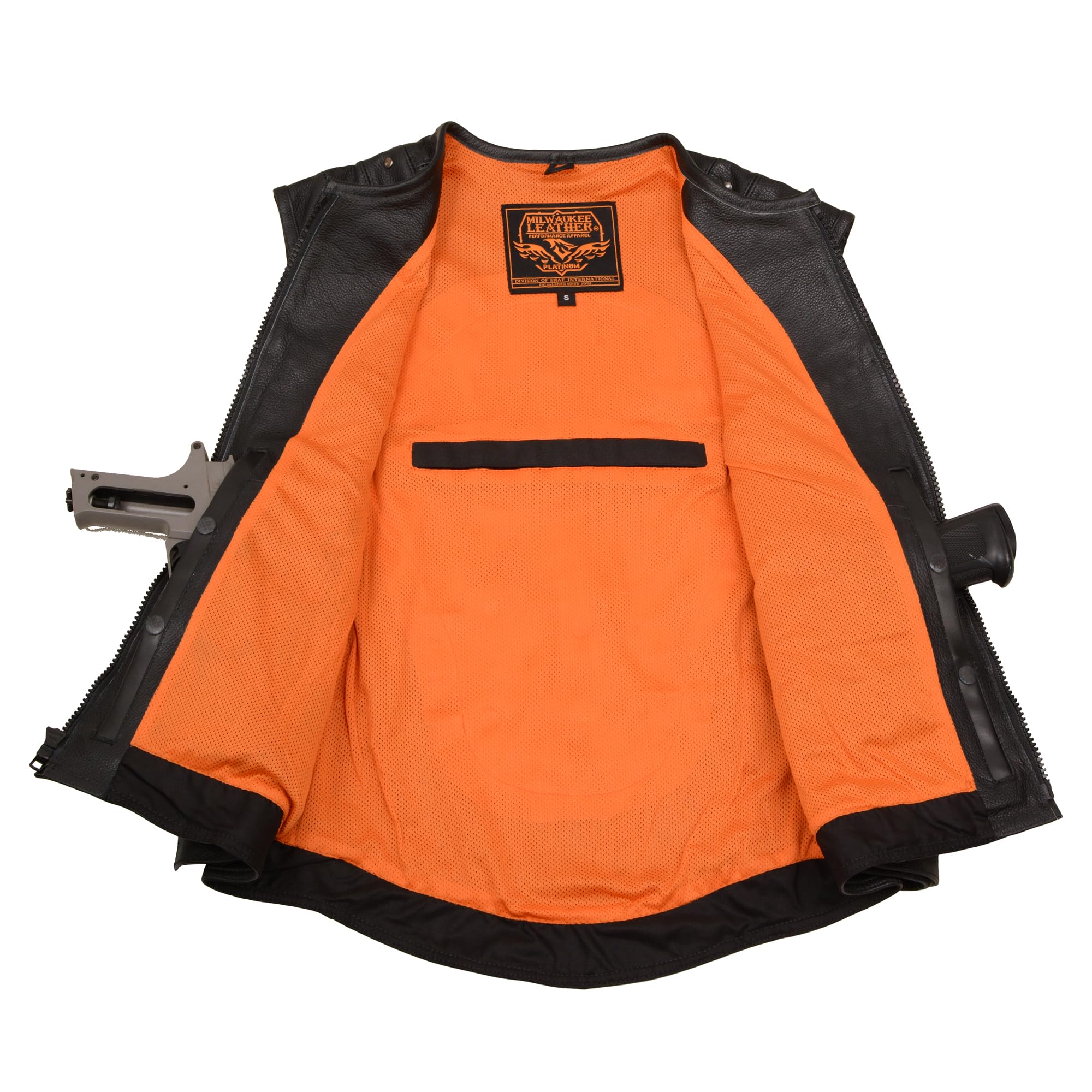Milwaukee Leather MLM3530 SWAT Style Biker Vest for Men - Durable Motorcycle Riding Gear for Harley & Cruiser Bikers - Perfect for Road Trips & Bike Rallies