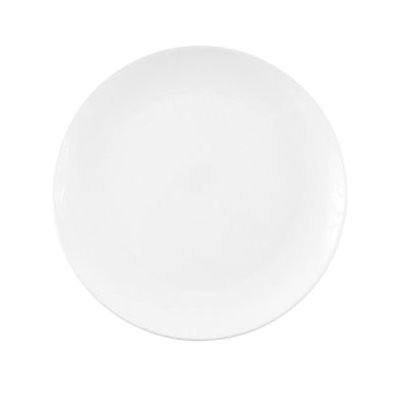 Continental Fusion 11 Coupe Plate - Set of 12 White Dinner Plates for Restaurants, Catering & Home Dining | Elegant Bone China Dishes for Fine Dining & Special Occasions