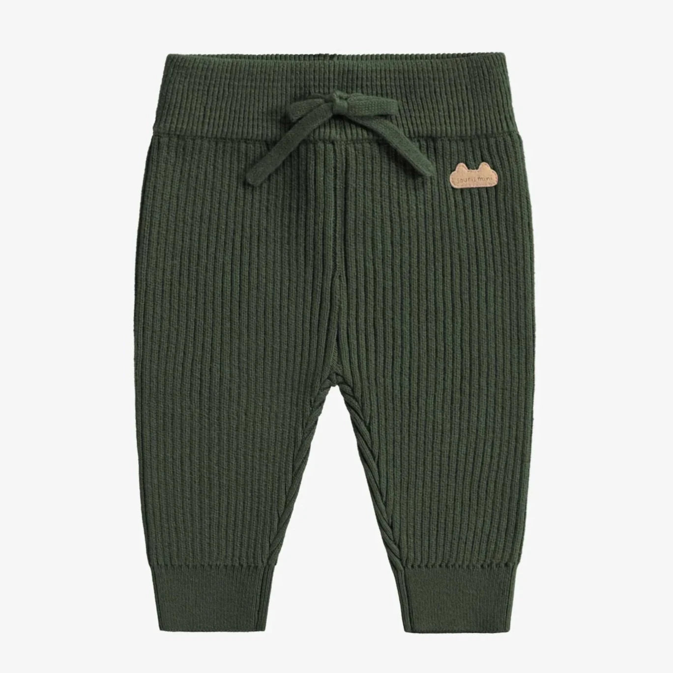 Mini Knit Pants for Women - Soft Green Casual Lounge Pants | Perfect for Yoga, Home Wear & Relaxation