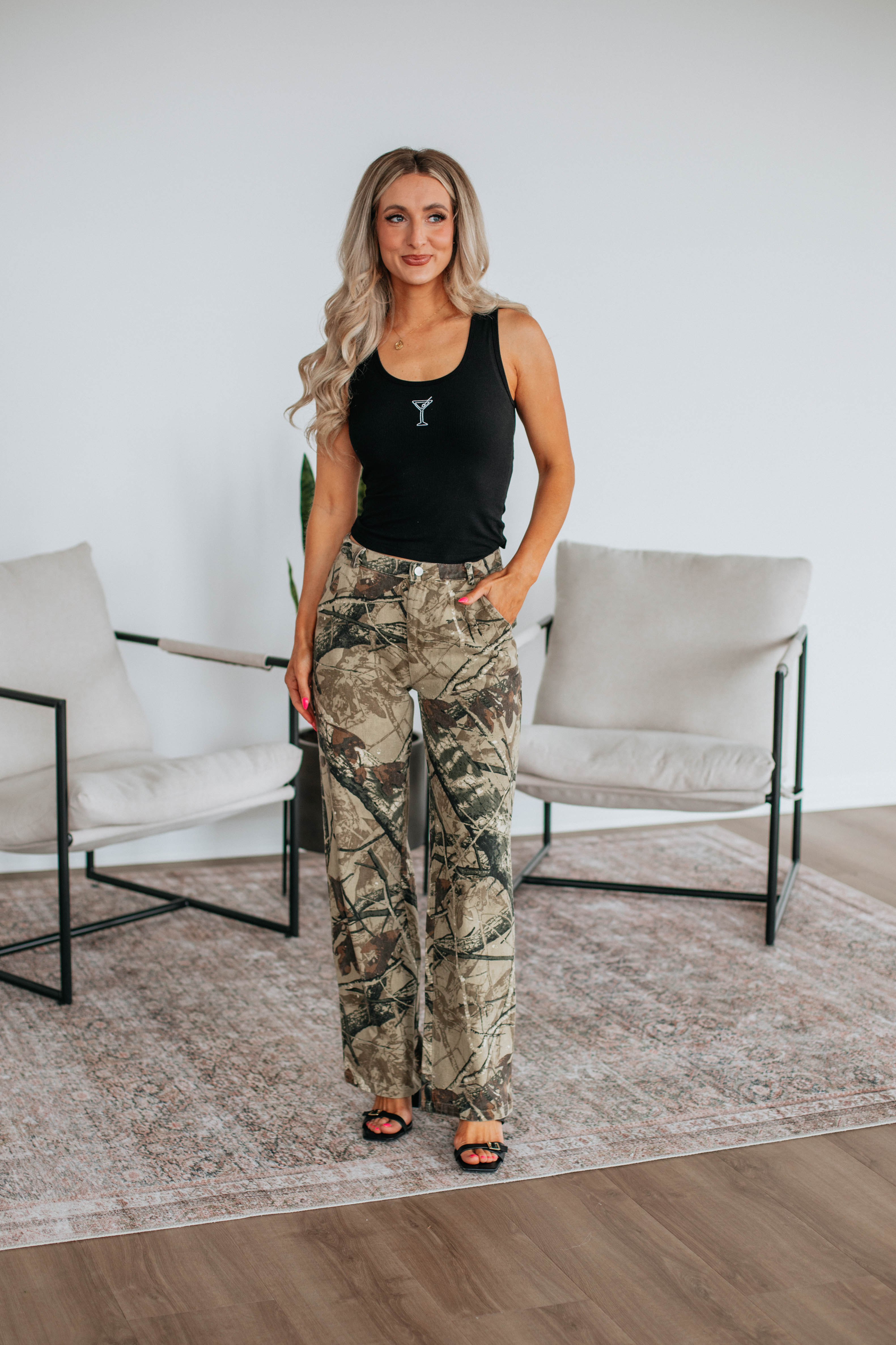Happy Hour Tank Top for Women - Casual Sleeveless Blouse for Summer, Beach, and Party Wear