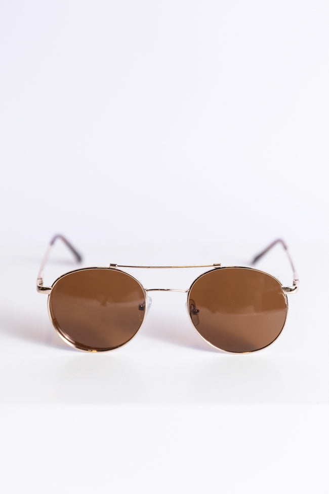 Gold Aviator Sunglasses for Men & Women - Polarized UV Protection - Classic Retro Pilot Style - Perfect for Driving, Travel & Outdoor Activities