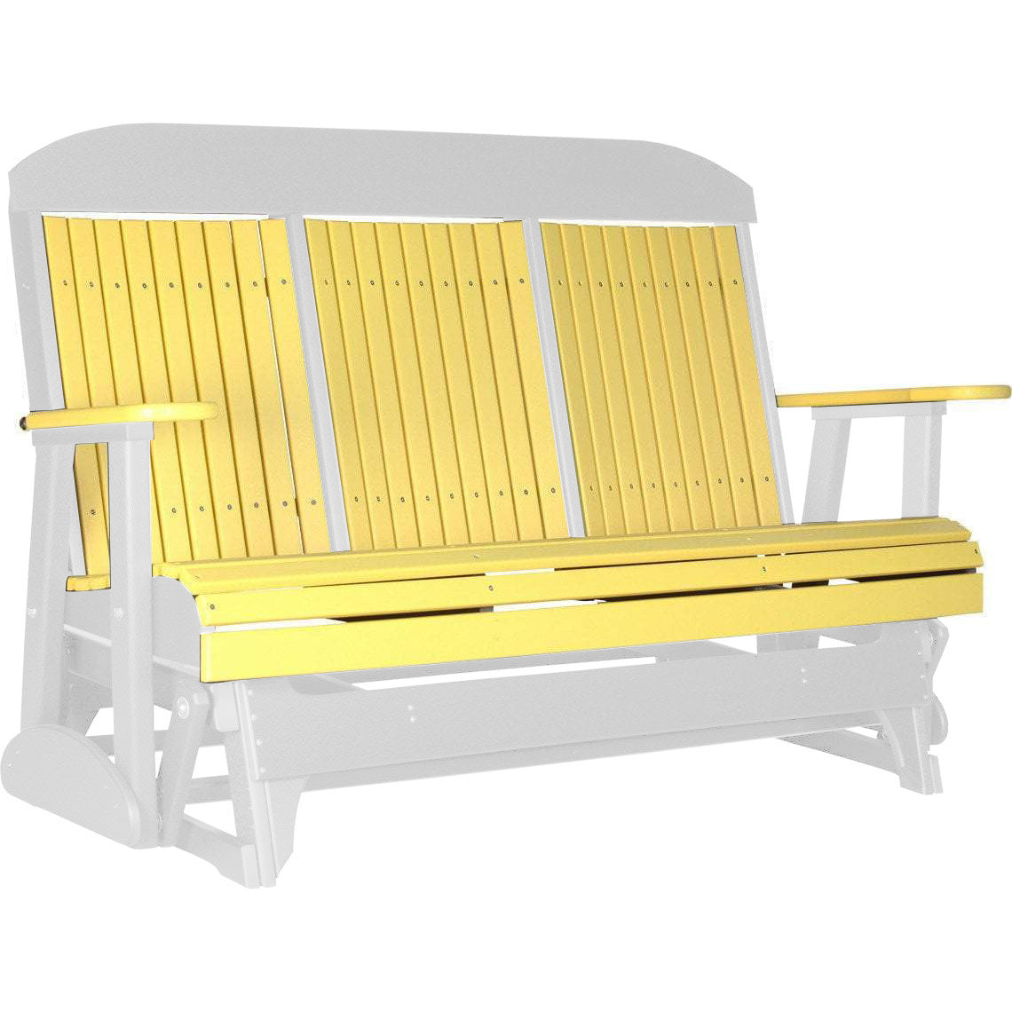 Yellow on White