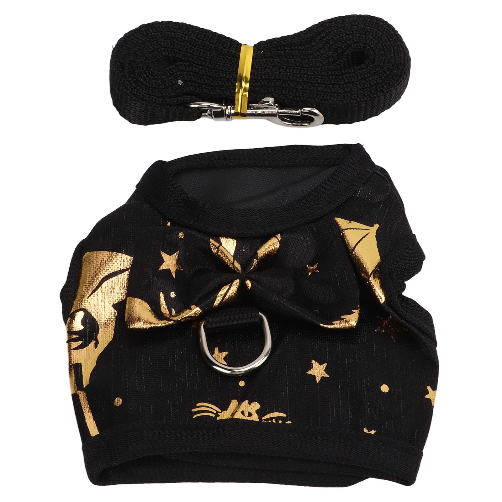 **Adjustable Breathable Rabbit Harness & Leash Set - Cute Pattern, Comfortable Fit for Small Pets (Ferret, Guinea Pig, Rabbit) - Perfect for Walks, Training & Outdoor Adventures**