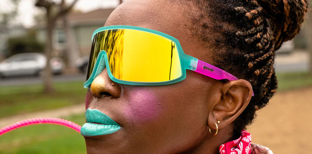 Goodr Sunglasses - Save A Bull, Ride A Rodeo Clown - Polarized UV Protection for Running, Cycling & Outdoor Sports