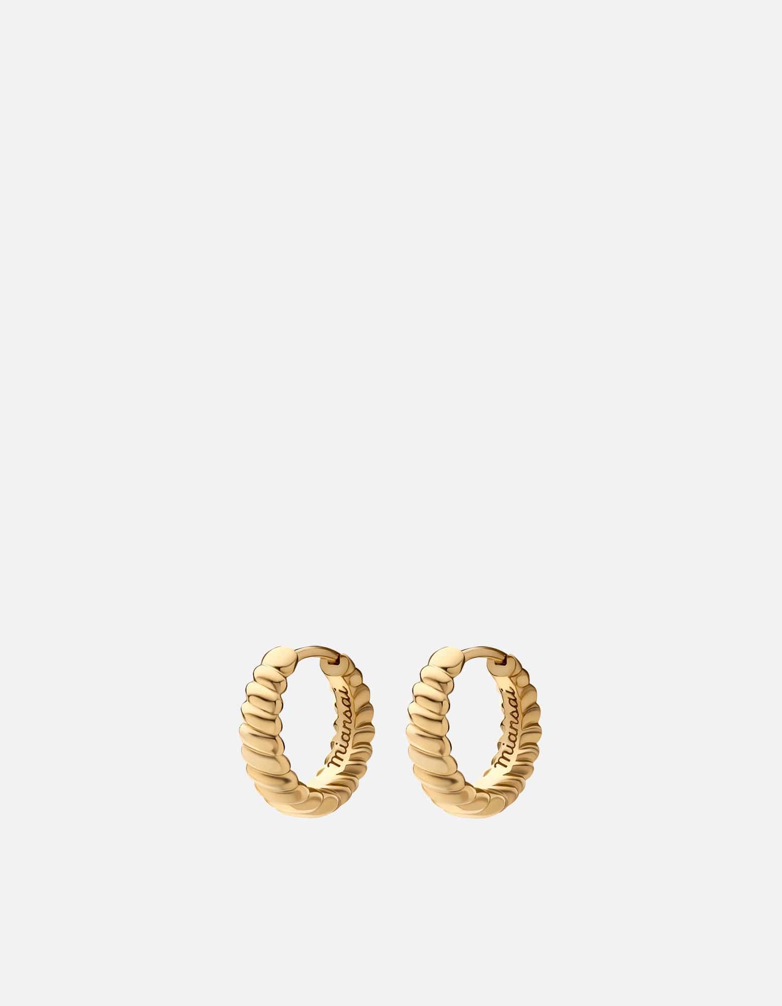 Thalia Huggie Earrings - 14K Gold Vermeil Hoop Earrings for Women | Perfect for Everyday Wear, Date Night & Gifts