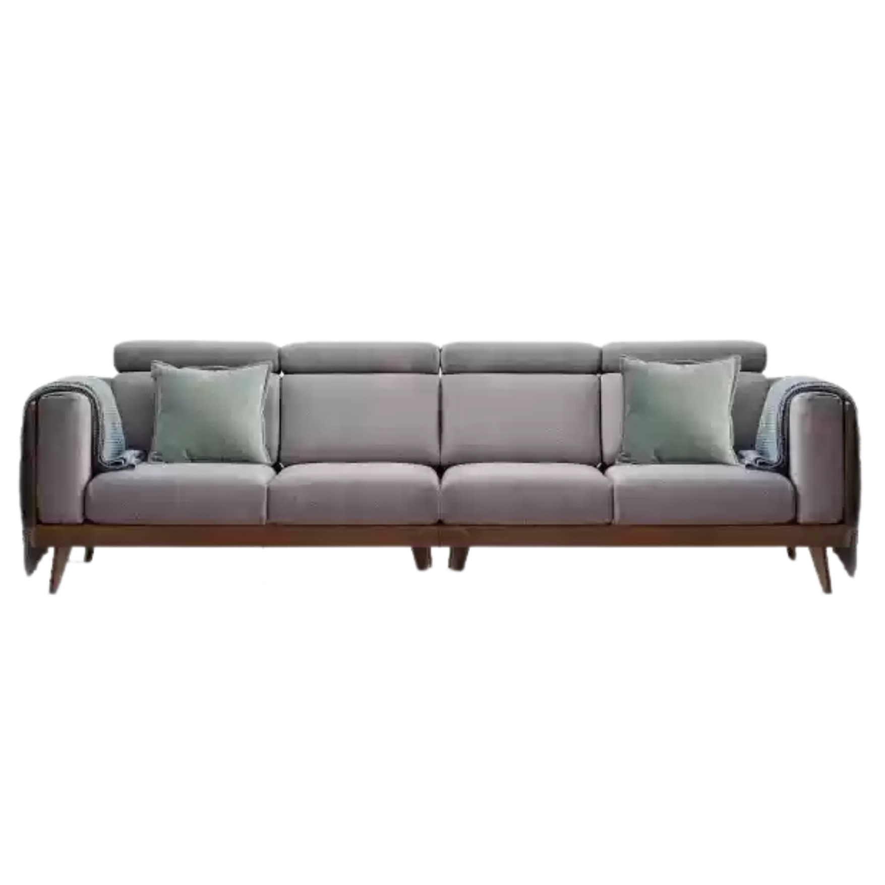 133.9x36.2х32.7 inch / 340x92x83сm / Rich Dark Walnut color / Black Walnut four-seater (fabric two colors optional)