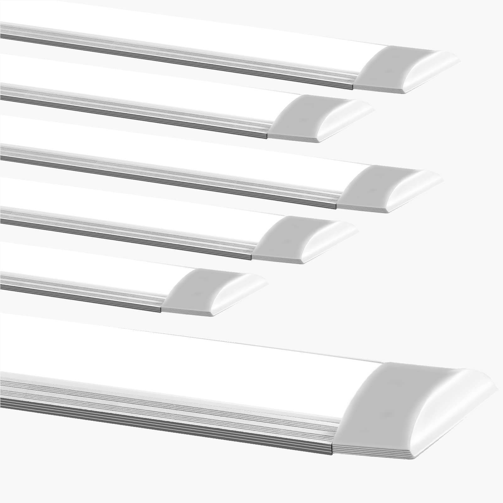 Viugreum 5000K Daylight LED Shop Lights - 4FT 40W 4800lm Super Bright LED Tube Lights for Workshop, Garage & Workbench - Easy Install High Output Ceiling Lights (Pack of 6) - Perfect for Auto Repair, Woodworking & DIY Projects