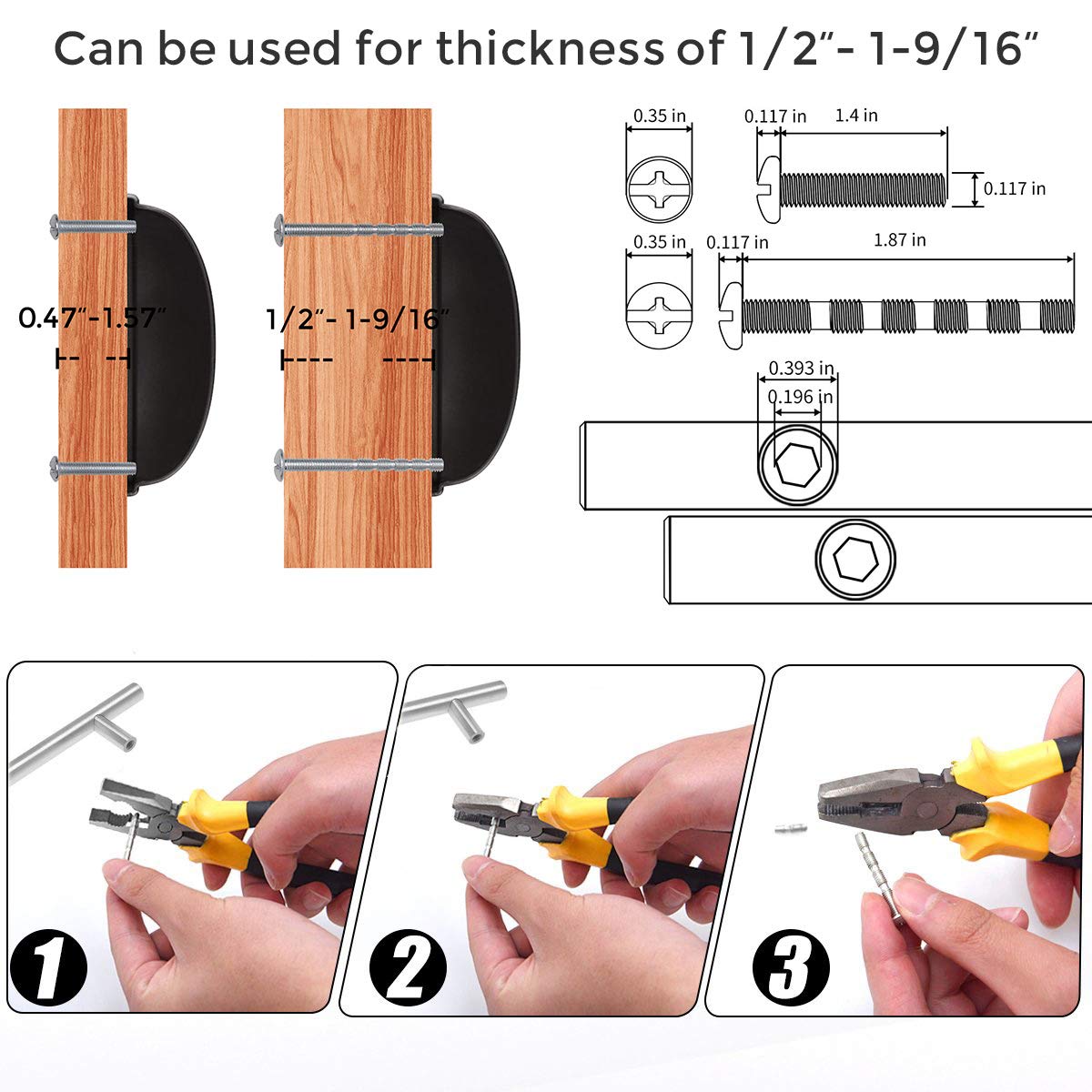 Ravinte 3 Inch Black Cabinet Drawer Pulls - 1 Pack Flat Cup Pulls Kitchen Hardware Handles & Knobs for Cabinets, Dressers, Vanities - Perfect for Home Kitchen & Bathroom Renovation