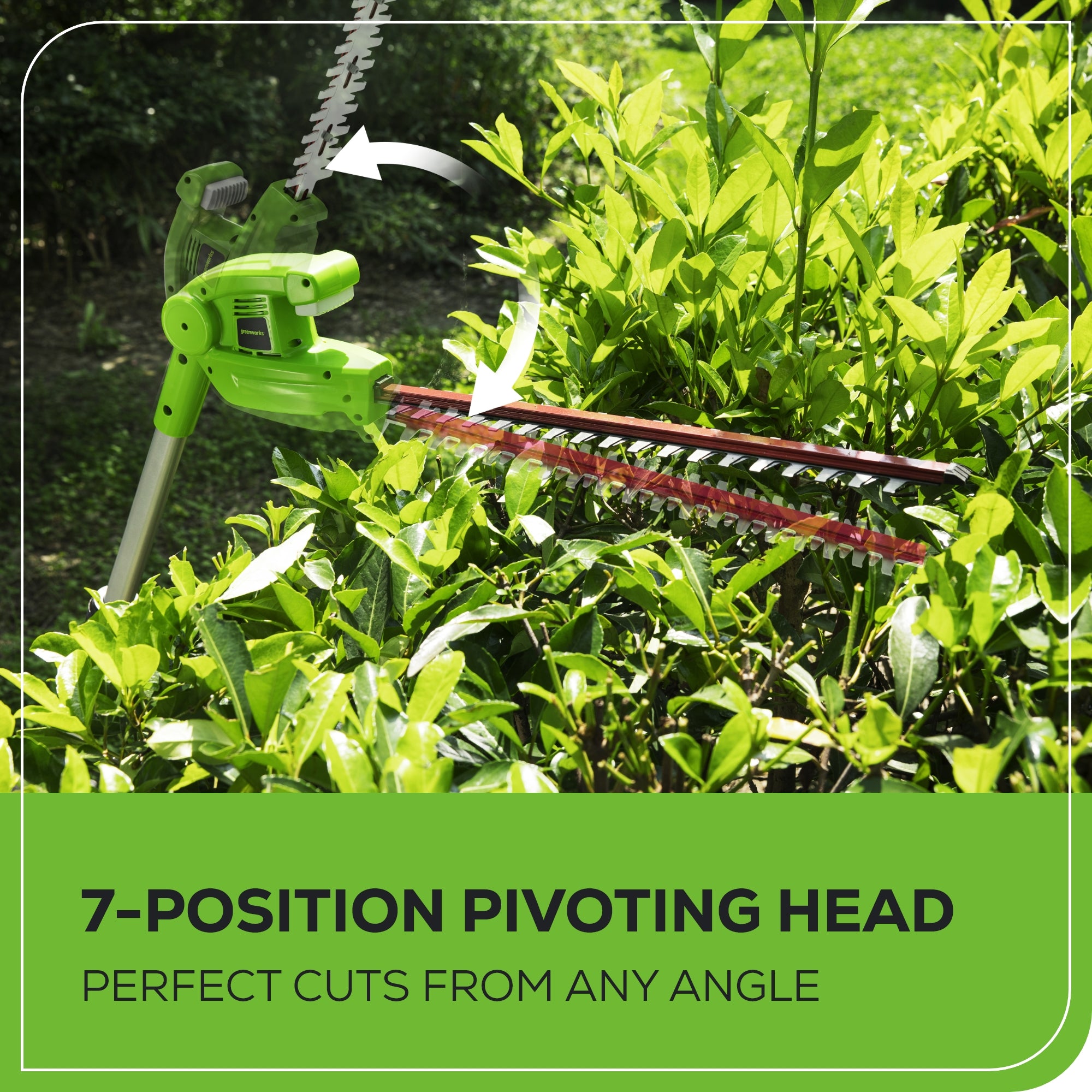 40V 8-Inch Cordless Battery Pole Saw & Hedge Trimmer Attachment Kit with 2.0Ah Battery & Charger - Perfect for Tree Trimming, Landscaping, and Garden Maintenance