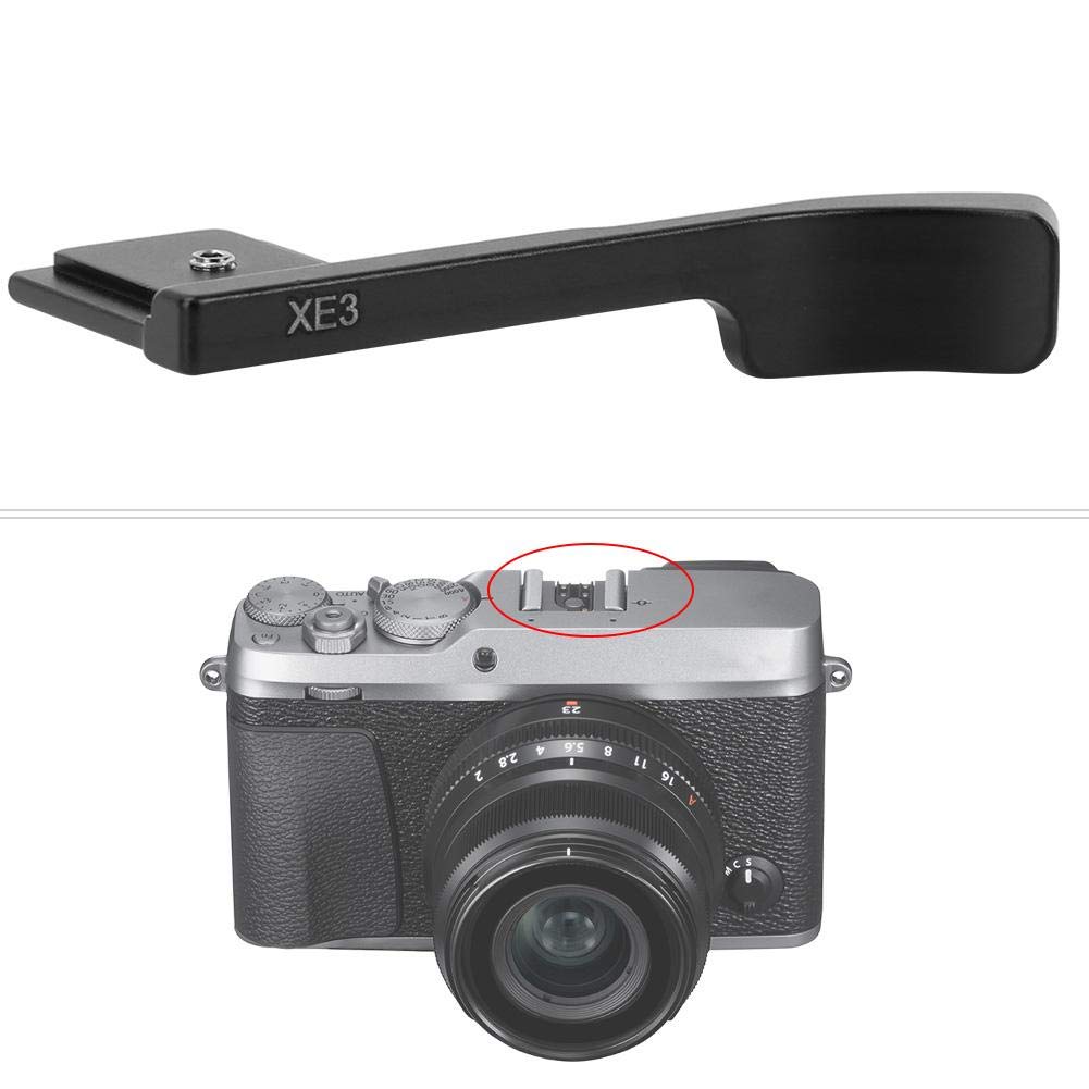 Fujifilm X-E3 Aluminum Alloy Thumb Grip - Ergonomic Black Hand Grip for Enhanced Camera Control, Perfect for Travel & Street Photography