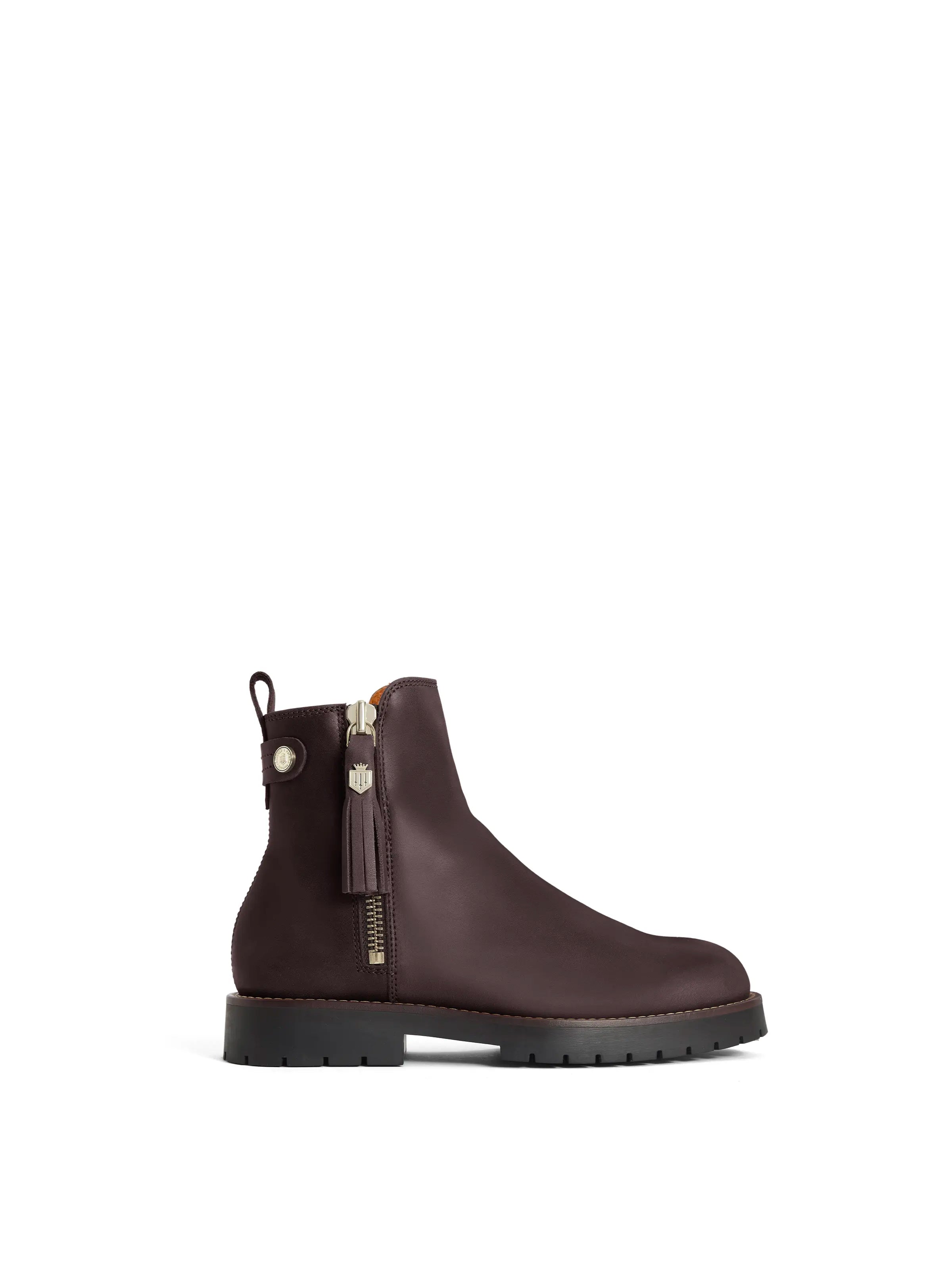 Waterproof Oakham Mahogany Leather - Durable & Stylish for Outdoor Adventures, Travel & Everyday Use