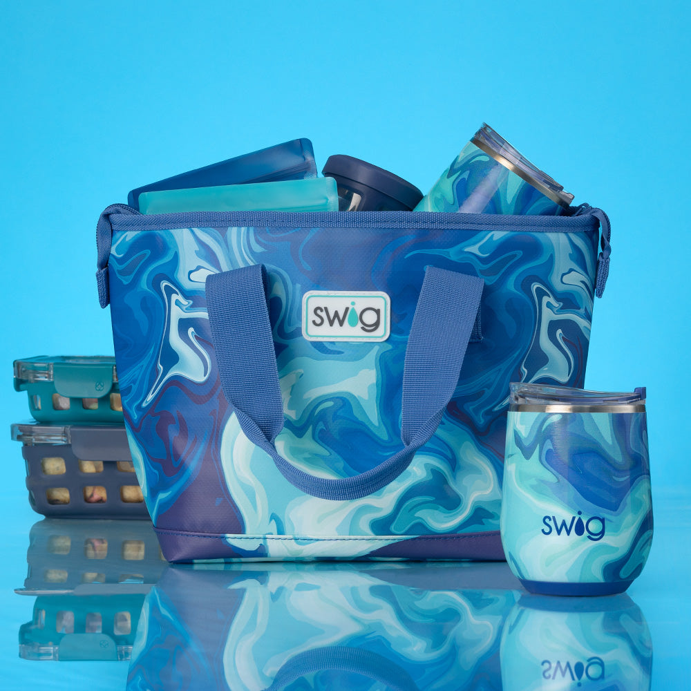 Insulated Blue Lagoon Lunch Bag for Adults - Leakproof & Eco-Friendly Reusable Lunch Tote - Perfect for Work, School, Picnics & Outdoor Activities