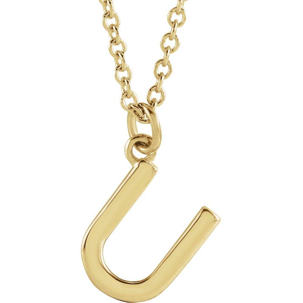 Alphabet Initial Letter Dangle Charm Pendant Necklace - 18 Inch Gold/Silver Personalized Name Necklace - Perfect Gift for Women, Mom, Daughter | Birthday, Anniversary, Graduation Present