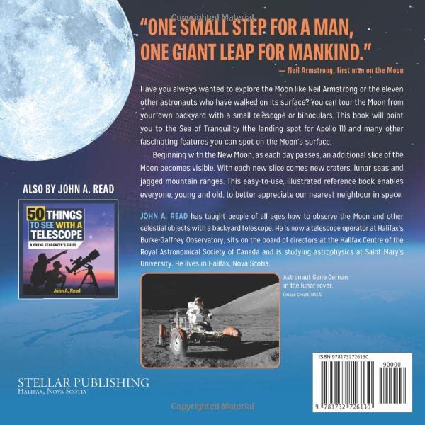 50 Things to See on the Moon: First Time Stargazer's Guide Book - Perfect for Astronomy Beginners, Telescope Observation & Night Sky Exploration