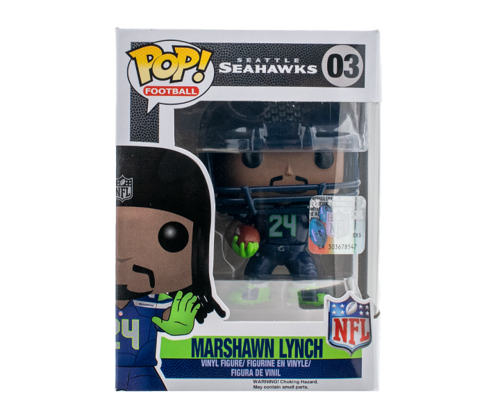 Funko Pop! Marshawn Lynch NFL Action Figure - Seattle Seahawks Wave 1 Collectible #03 - Perfect for Football Fans & Sports Memorabilia Collections