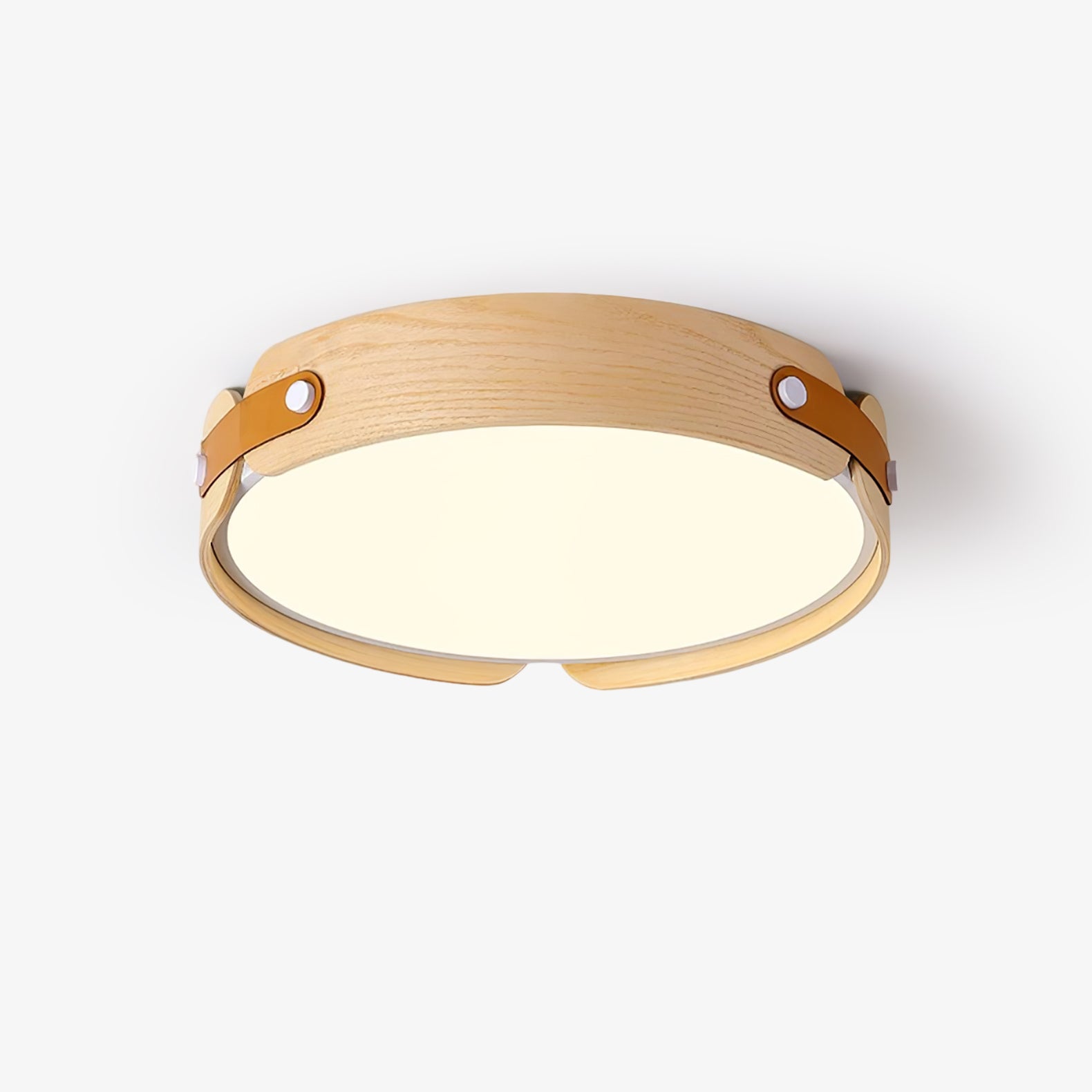 Aiwen Modern Wood Ceiling Light Fixture - Handcrafted Wooden Pendant Light for Living Room, Bedroom, Kitchen & Dining Room - Warm Ambient Lighting for Home Decor