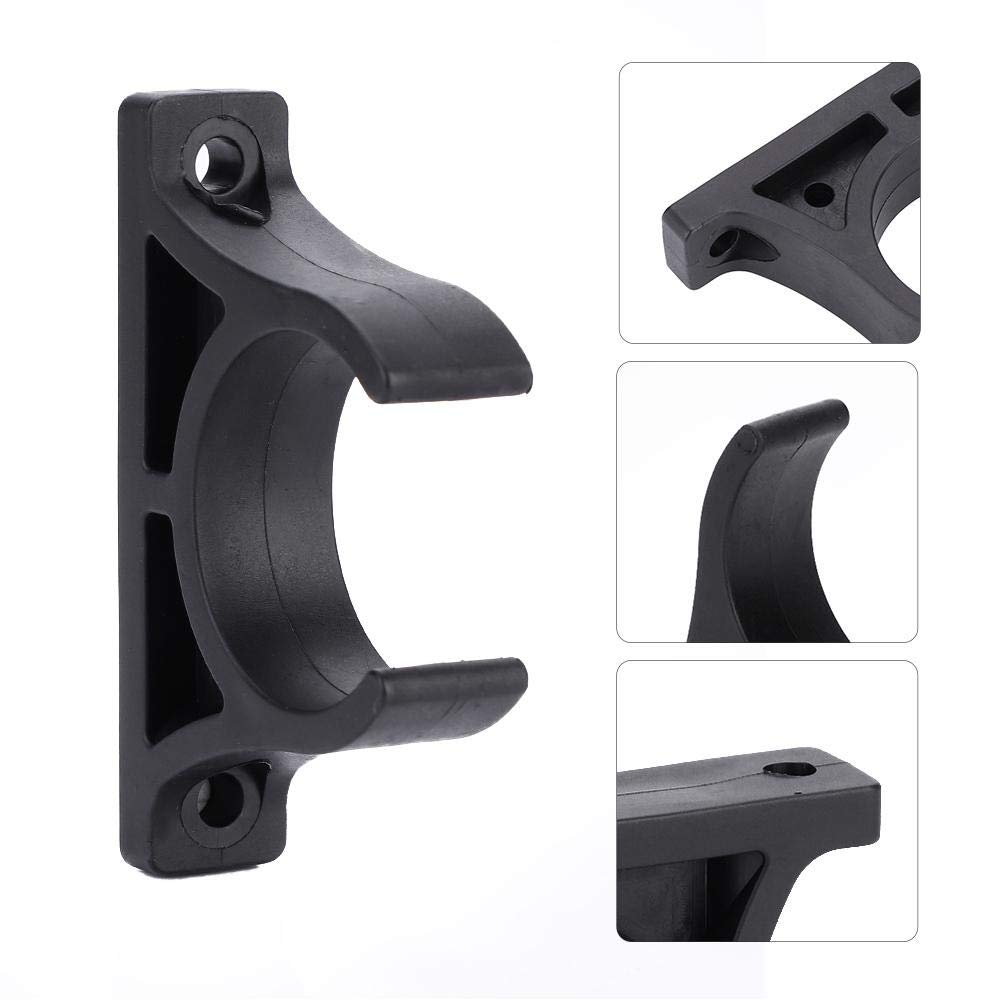 BTIHCEUOT Kayak Paddle Holder Clip - 1 Pair Black Plastic Oar Holder Clips for Kayaks, Canoes & Rowing Boats - Secure Paddle Keeper for Water Sports & Fishing Adventures