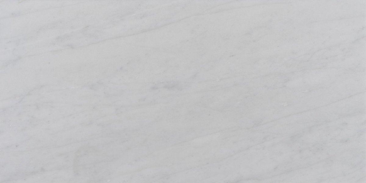 12 x 24 Inch Bianco Carrara White Honed Marble Tile - Premium Natural Stone for Kitchen Backsplash, Bathroom Walls & Flooring
