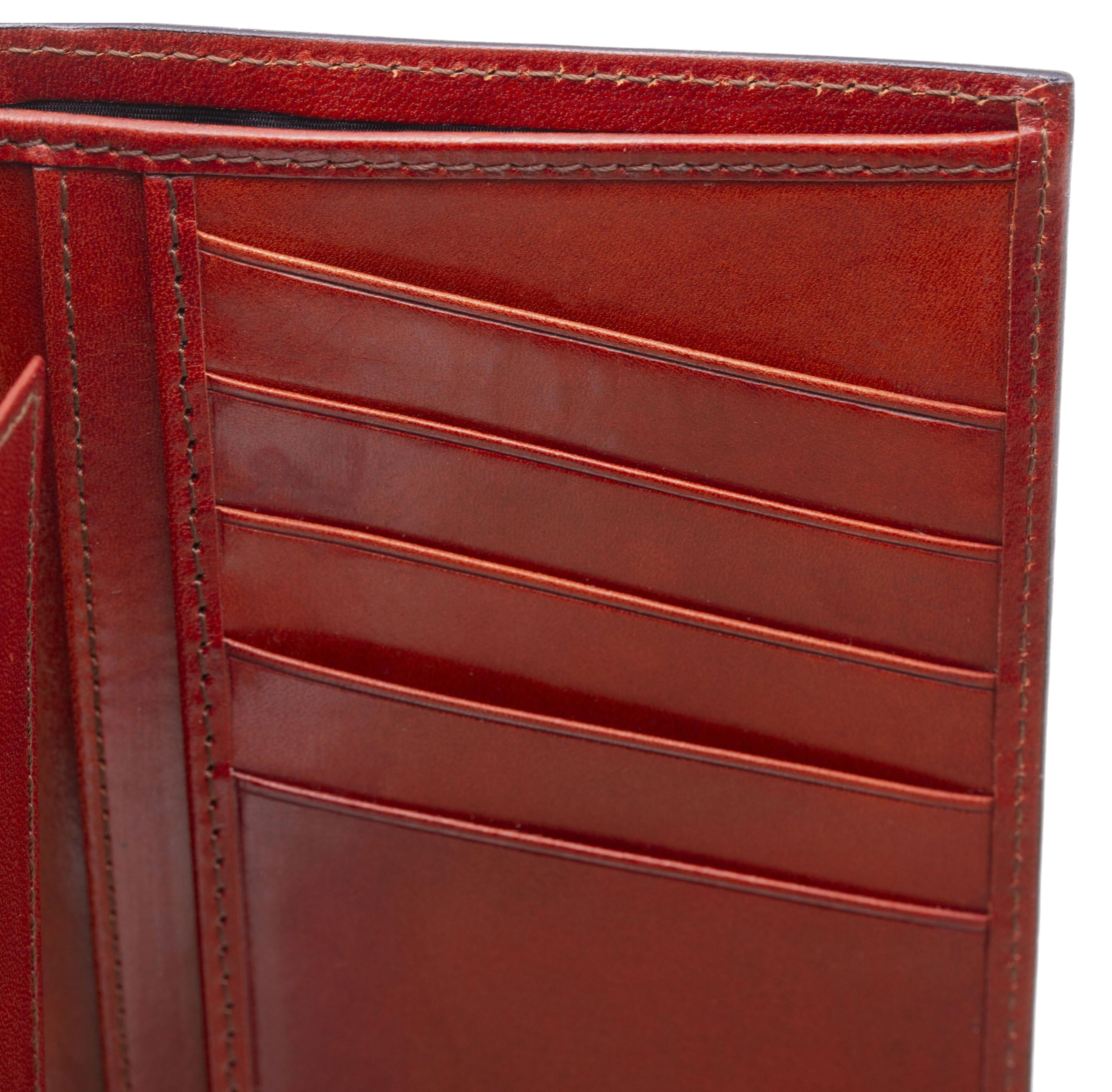 Bosca Men's Vintage Leather Wallet - Slim Bifold RFID Blocking for Credit Cards & Cash - Perfect for Travel, Business & Everyday Use