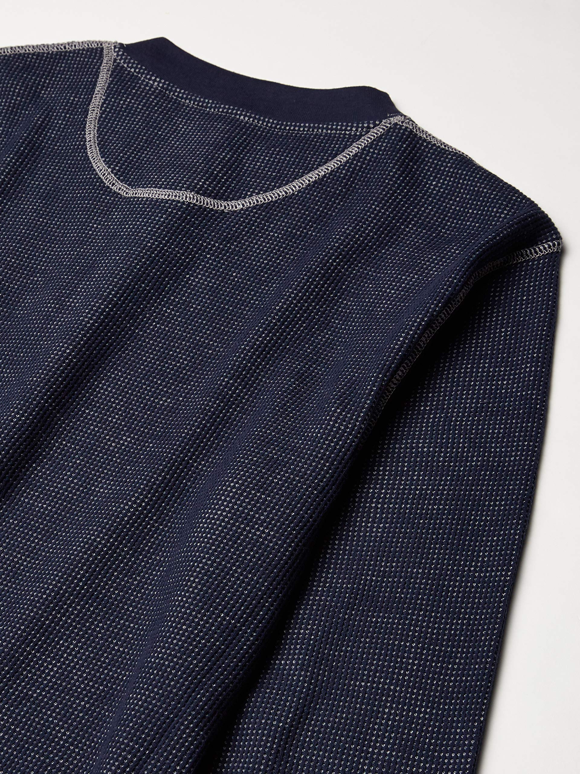 Wrangler Authentics Men's Long Sleeve Waffle Henley Shirt - Soft Thermal Cotton Pullover for Casual Wear, Outdoor Activities & Layering