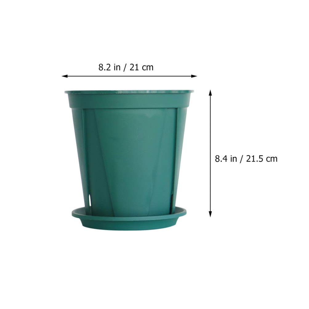 5 Sets Breathable Plastic Plant Pots for Succulents, Flowers & Garden Plants - Root Control Design, Lightweight & Durable Garden Planters for Indoor/Outdoor Use - Perfect for Home Decor, Balcony Gardening & Office Plants
