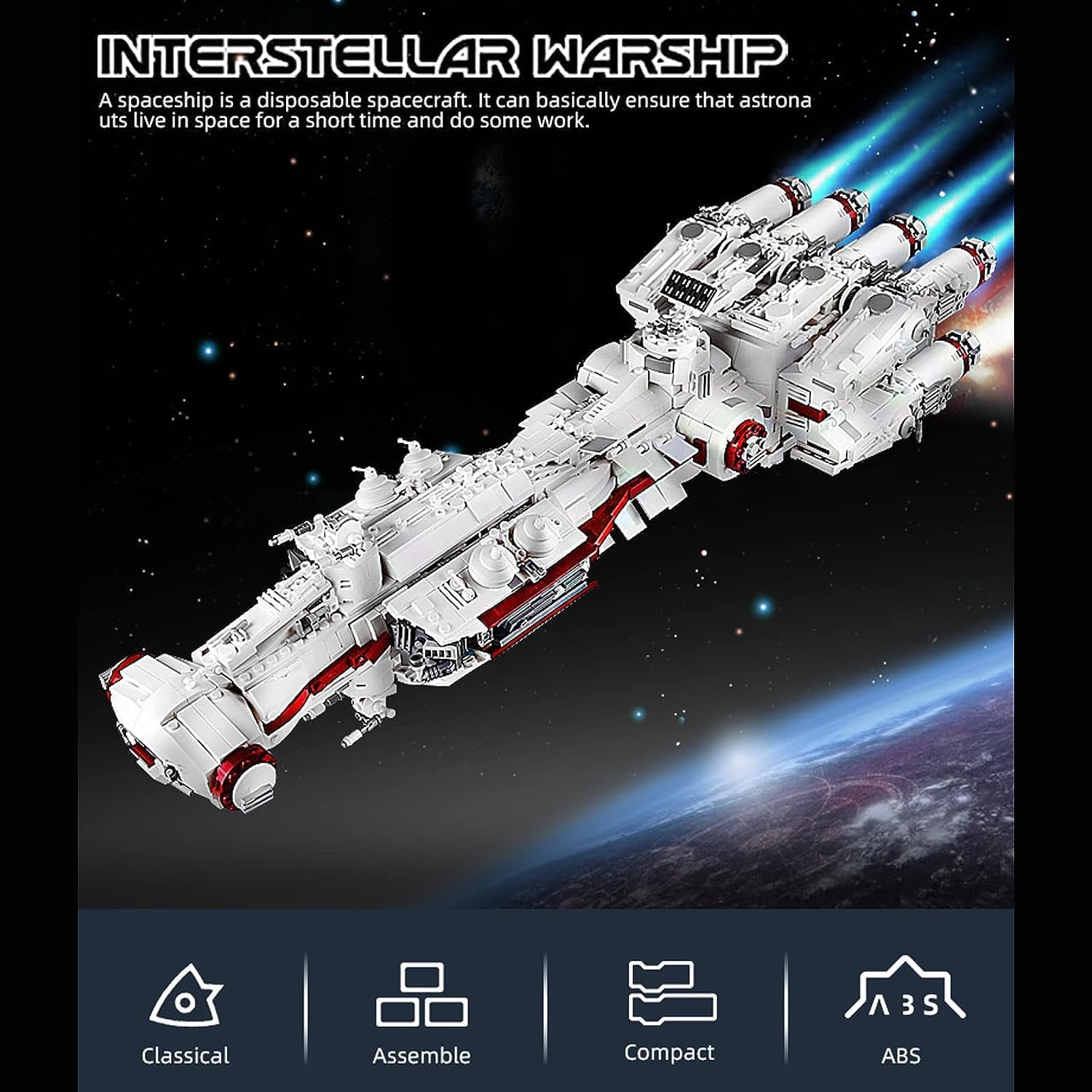 Mould King 21003 Tantive IV Starship Model Building Kit - 2905+ Pieces Star Wars UCS Collection for Adults & Kids | DIY Spacecraft Toy for Display, Gifts & Creative Play