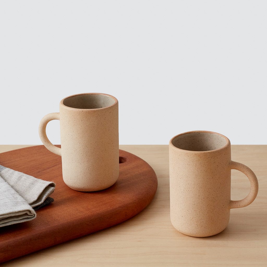 Lucero Ceramic Coffee Mugs Set of 2 - 12oz Handcrafted Stoneware Cups for Hot & Cold Drinks - Perfect for Home, Office or Gift Giving