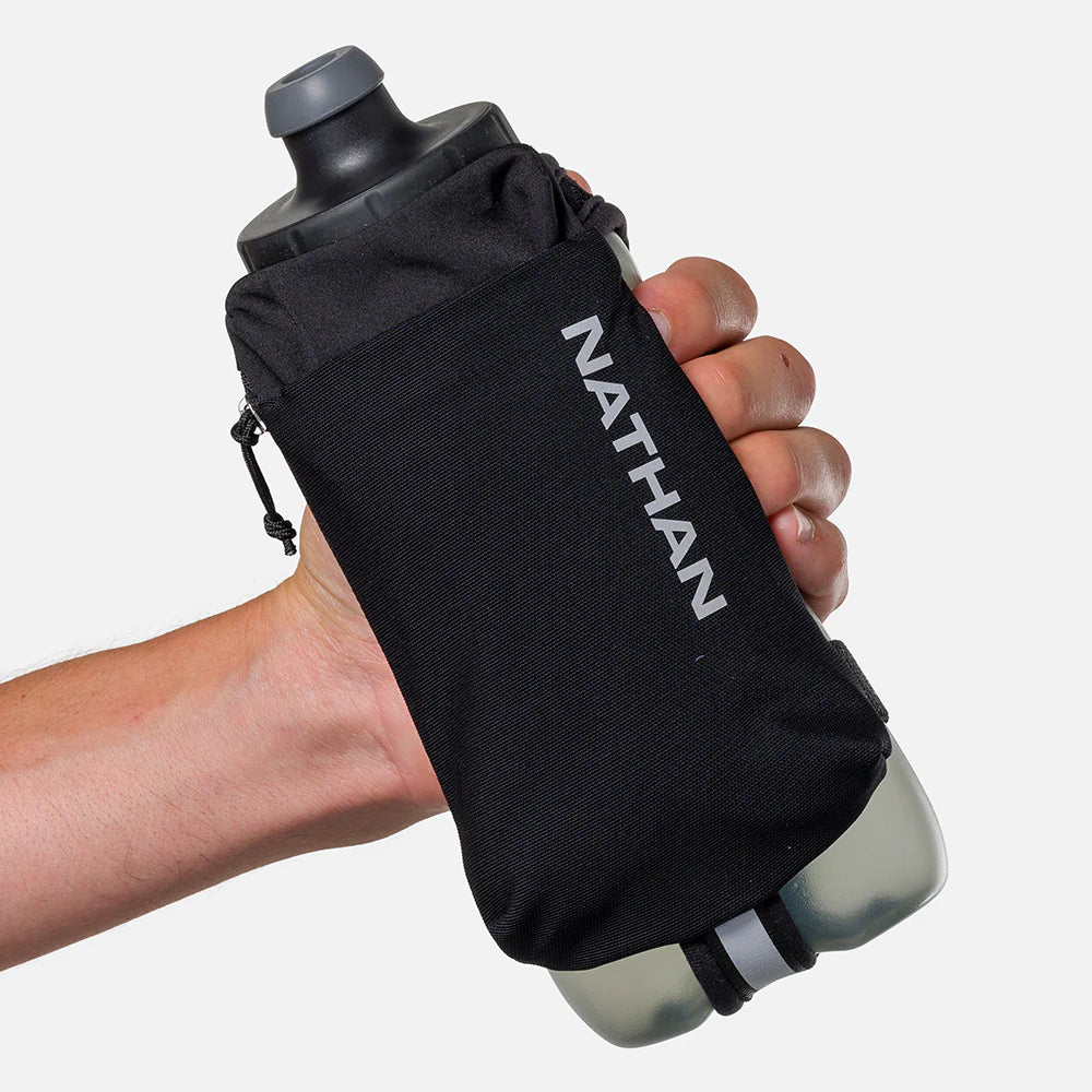 SpeedDraw 2 Insulated Stainless Steel Flask 22oz (650ml) - Double-Walled Vacuum Water Bottle for Hot & Cold Drinks - Perfect for Camping, Hiking & Outdoor Adventures (Black/Reflective Silver)