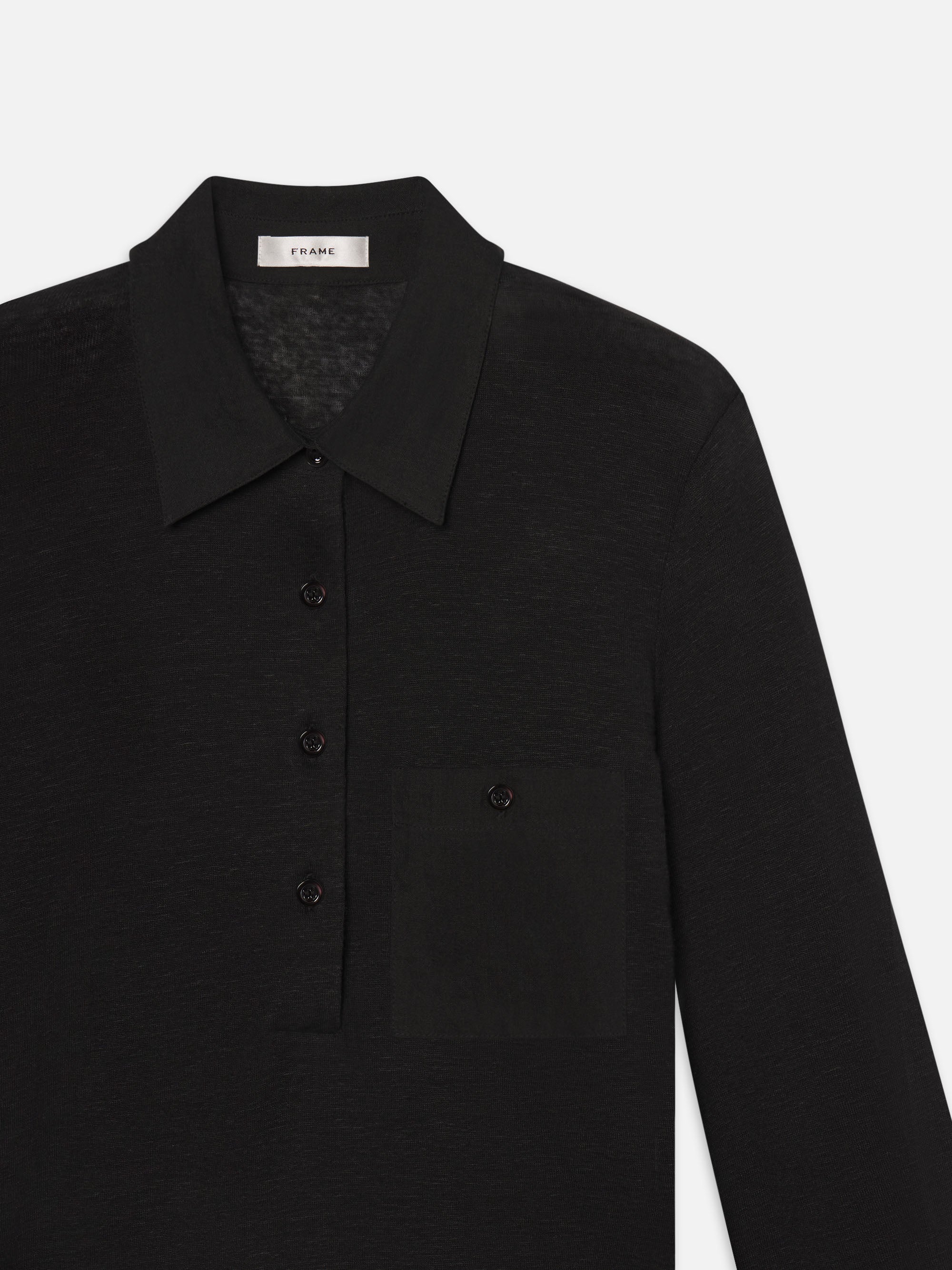 Premium Long Sleeve Caddy Polo Shirt for Men - Comfortable Black Golf & Tennis Apparel - Perfect for Sports, Casual Wear & Outdoor Activities
