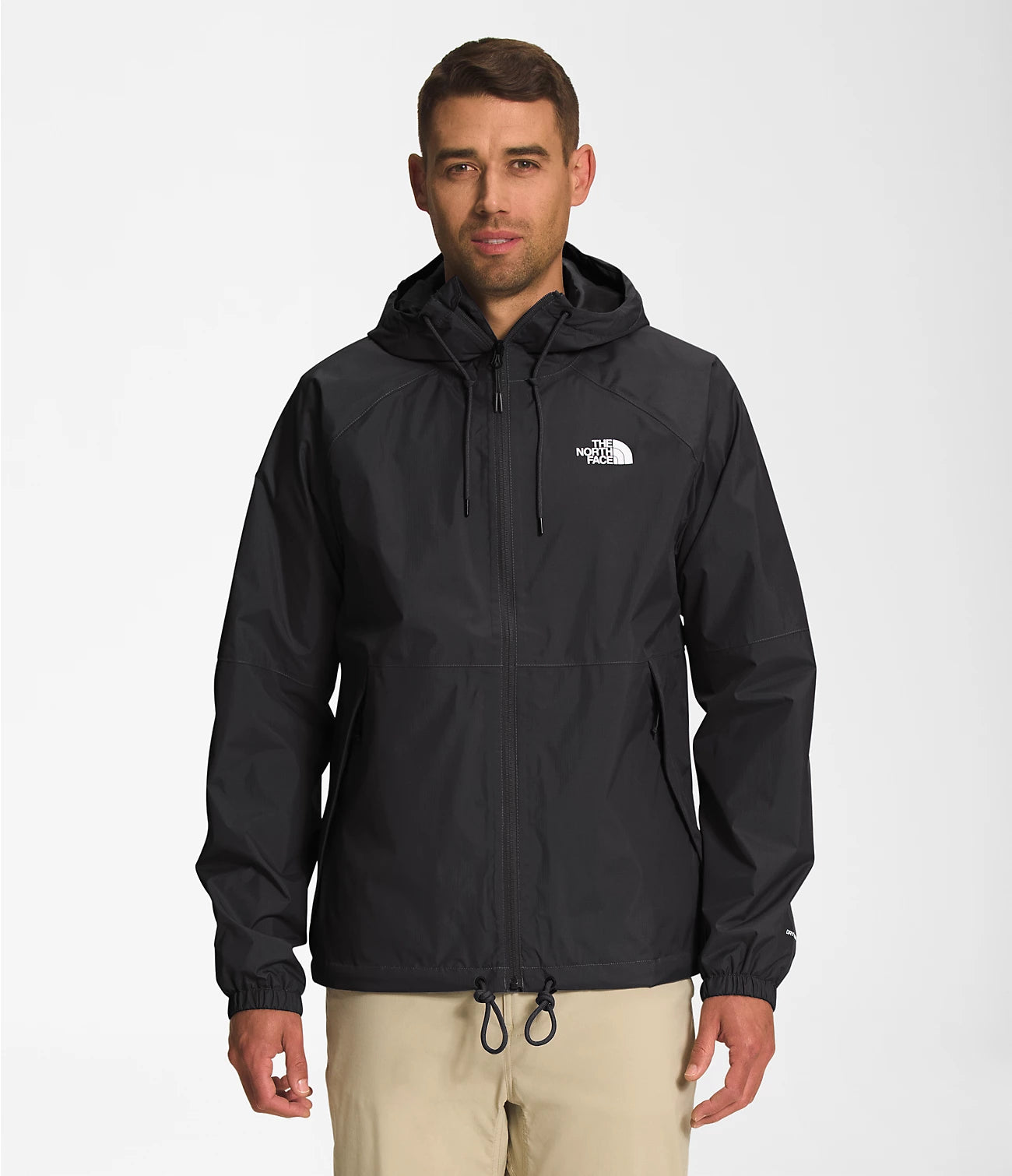Antora Men's Rain Hoodie - Waterproof Windbreaker Jacket for Outdoor Hiking & Commuting | NF0A7QF3