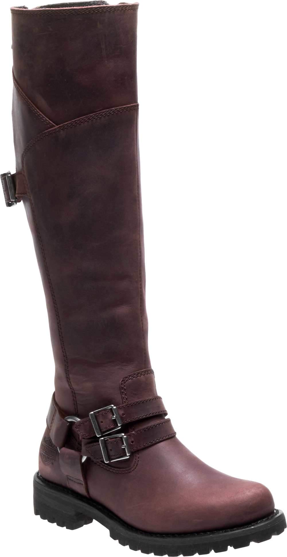 Harley-Davidson Women's Lomita Motorcycle Boots - Black Leather Riding Boots for Women - Comfortable & Durable Biker Boots for Motorcycle Riding & Outdoor Adventures