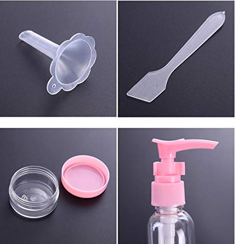 VIHAX 8-Piece Empty Plastic Travel Bottles Set - Leak-Proof Portable Cosmetic Containers for Makeup, Lotion, Shampoo & Toiletries | Perfect for Air Travel, Gym & Vacation Essentials