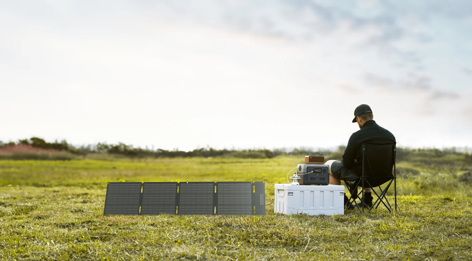 EcoFlow 45W Portable Solar Panel - Foldable & Waterproof for Camping, RV, Hiking & Outdoor Adventures - Fast Charging Solar Charger for Phones, Laptops & Power Stations