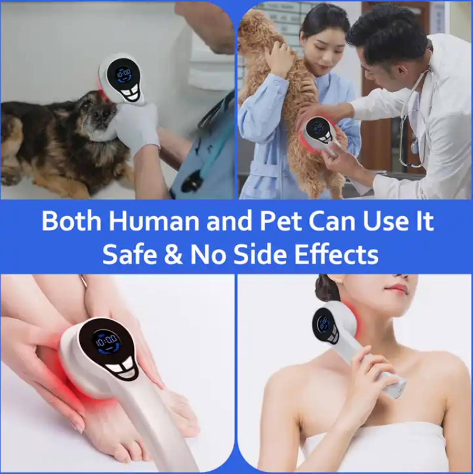 LASEPREHT Handheld Red Light Therapy Device - 650nm & 808nm Infrared Pain Relief for Muscle & Joints - Portable Therapy for Home, Gym & Travel Use