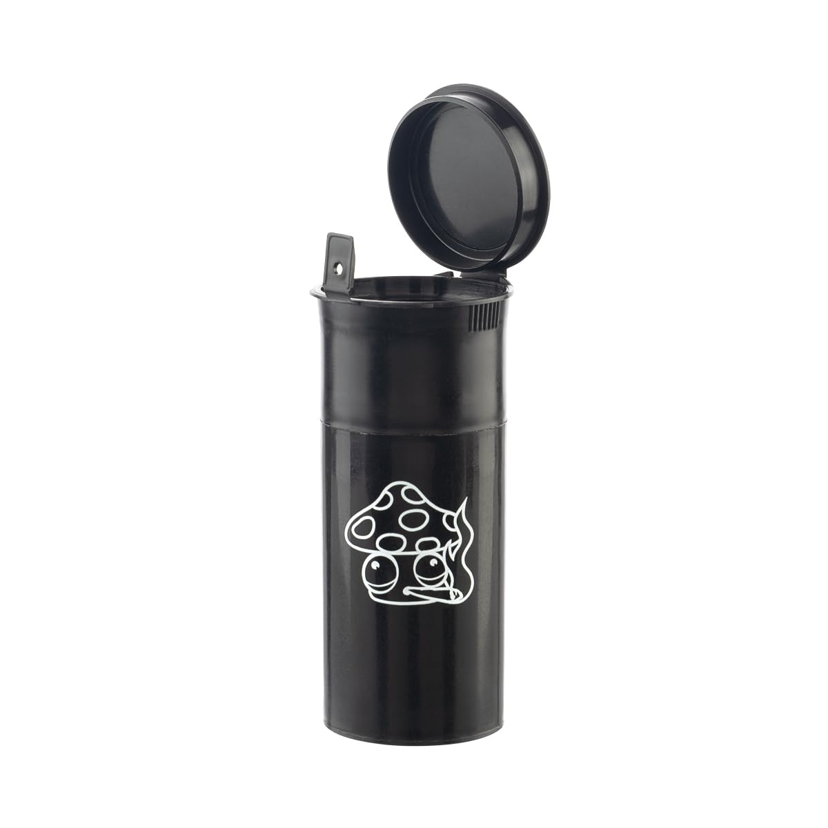 EZ SPLITZ 2-in-1 Herb Grinder & Storage Container - Extra Large Capacity for Herbs & Spices - Pop Art Edition (Black) - Perfect for Kitchen, Travel & Outdoor Activities
