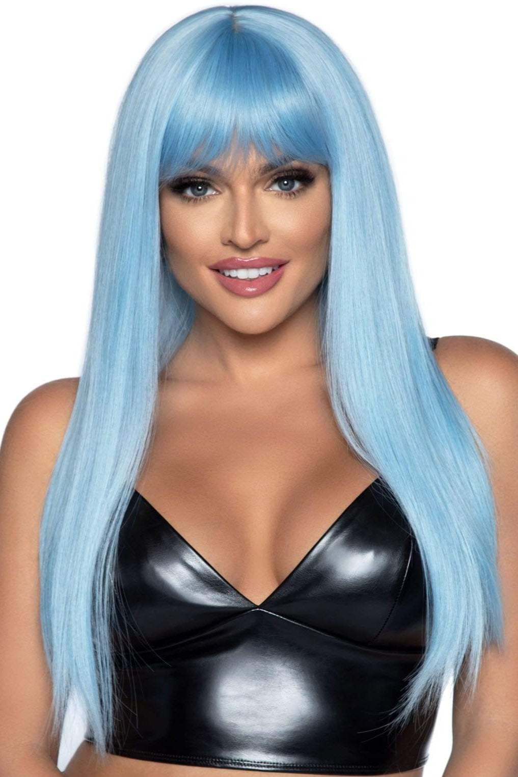 Long Straight Wig with Bangs - Natural Looking Synthetic Hair for Women | Perfect for Cosplay, Daily Wear & Special Occasions