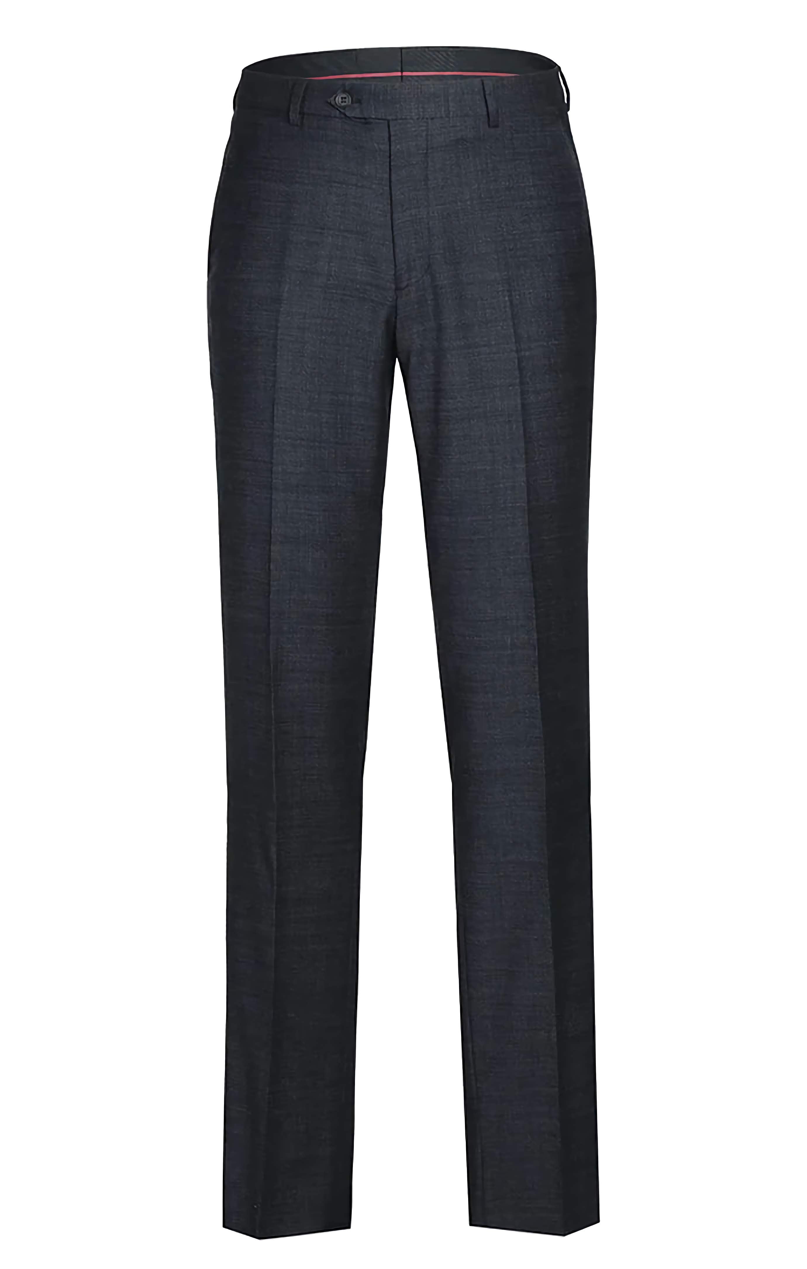 Premium Wool Blend Slim Fit 2-Piece Suit - Charcoal Gray | 2-Button Business Suit for Men | Perfect for Weddings, Office & Formal Events
