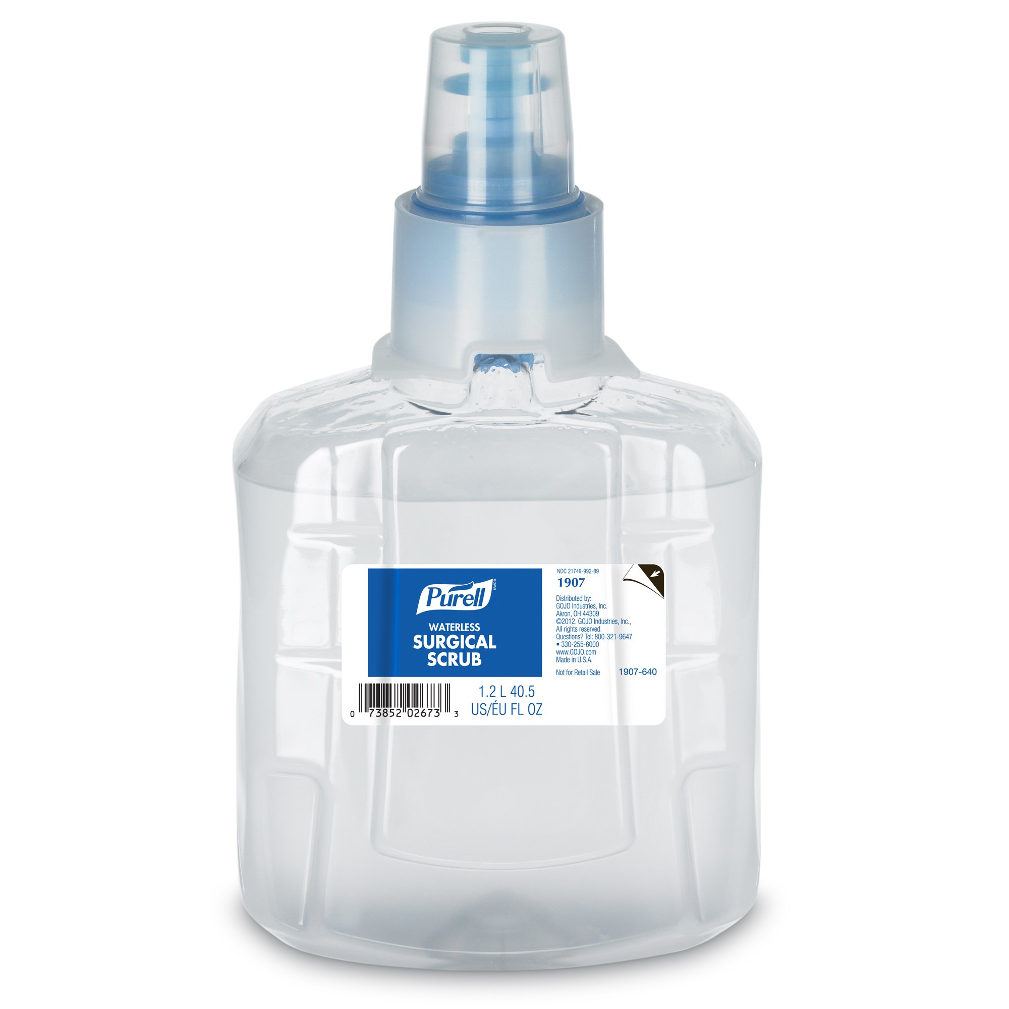 PURELL Waterless Surgical Scrub Refill - 1200 mL (Pack of 2) for LTX-12 Touch-Free Dispenser | Hospital-Grade Hand Sanitizer for Medical Facilities, Clinics & Operating Rooms