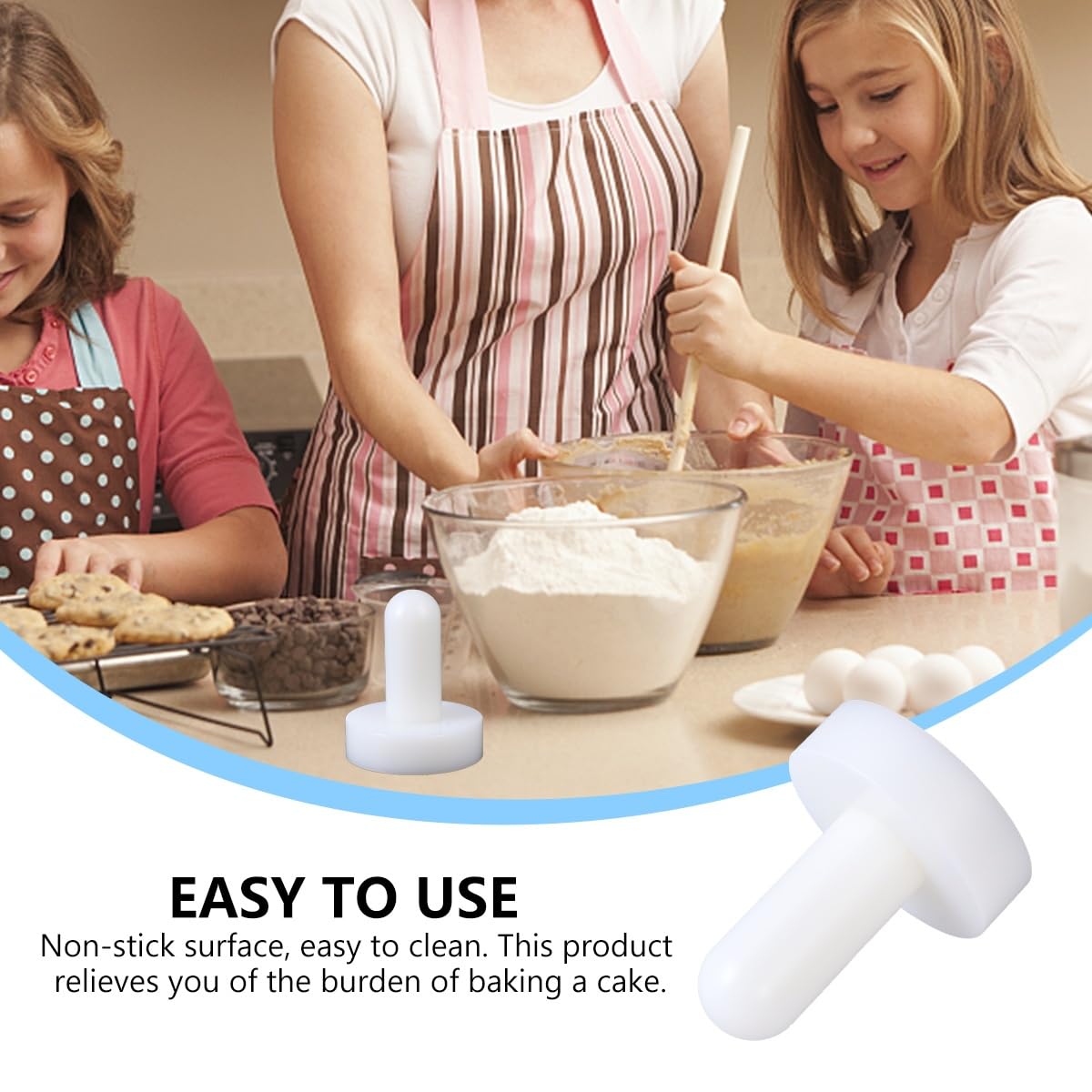 Hemoton Plastic Tart Pastry Tamper - Professional Pie Dough Press & Baking Tool for Mini Egg Tarts, Cheesecakes, Pasta & Desserts | Perfect for Home Bakers & Professional Kitchens