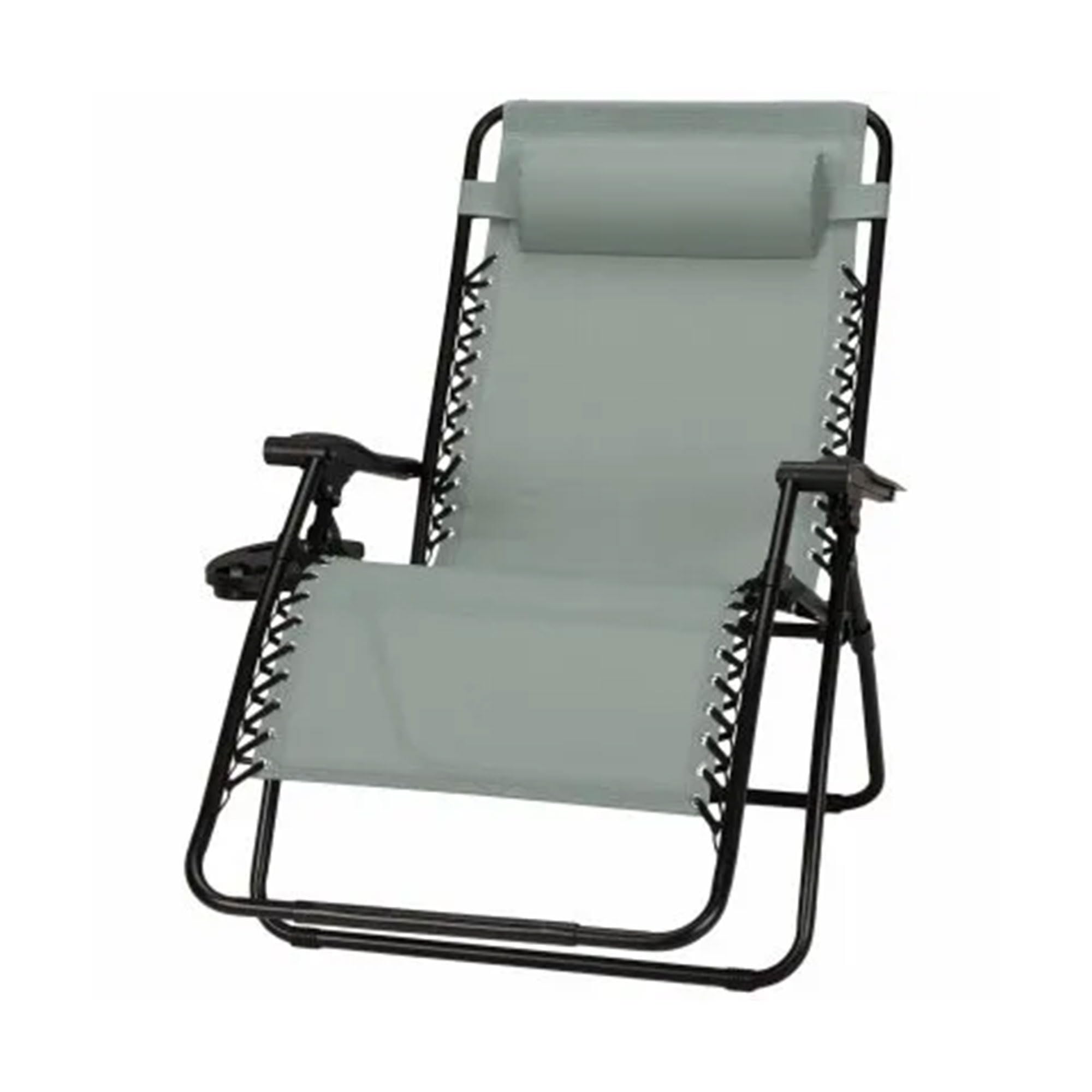 Sunny Isles XL Zero Gravity Outdoor Patio Reclining Chair - Steel Frame Comfortable Lounge Seating Furniture Set (3 Pack, Green) - Perfect for Backyard, Poolside & Beach Relaxation