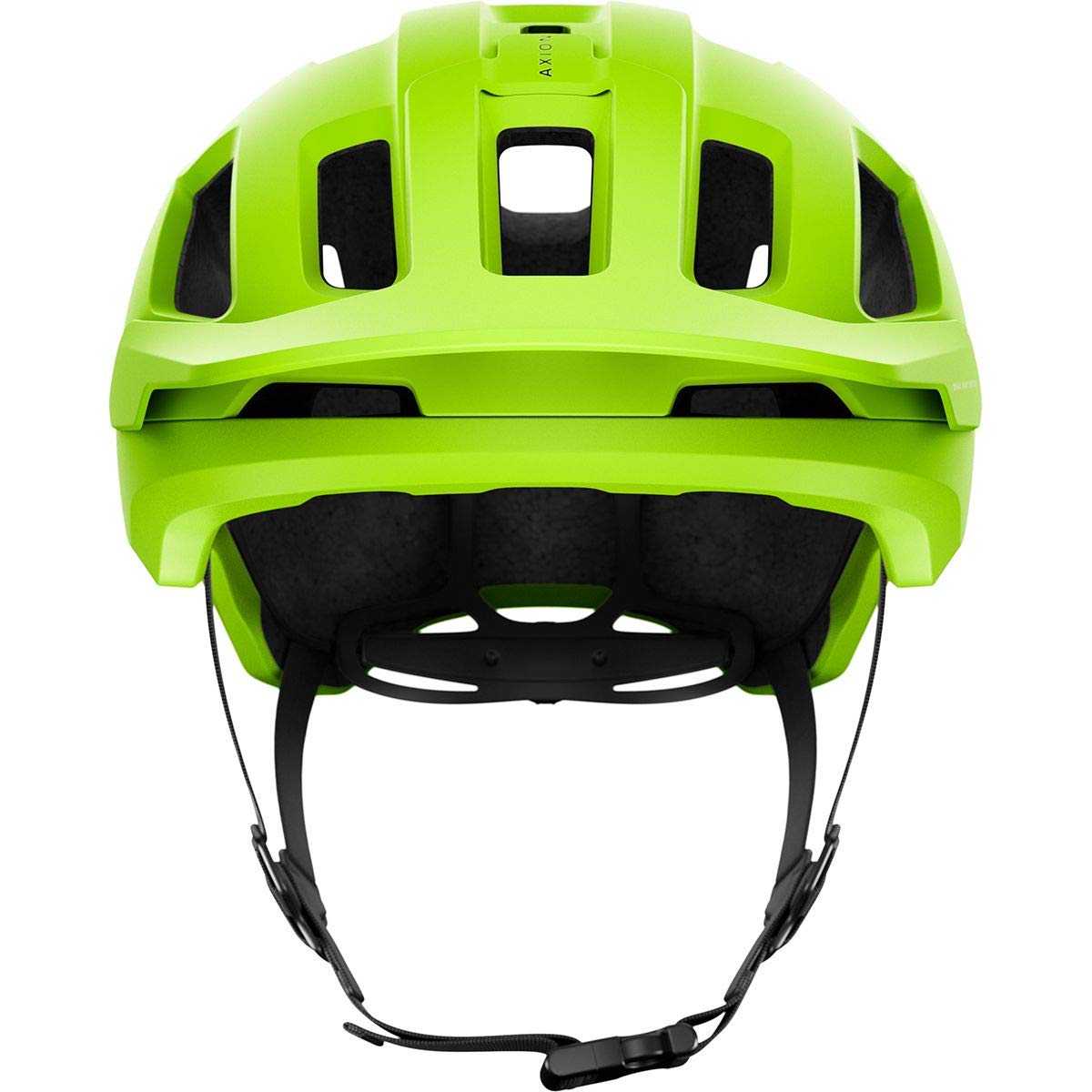 POC Axion Spin Mountain Bike Helmet - Trail & Enduro Cycling Safety Gear - Fluorescent Yellow/Green Matte Finish - Medium/Large Size - Perfect for Mountain Biking, Trail Riding & Enduro Racing Adventures