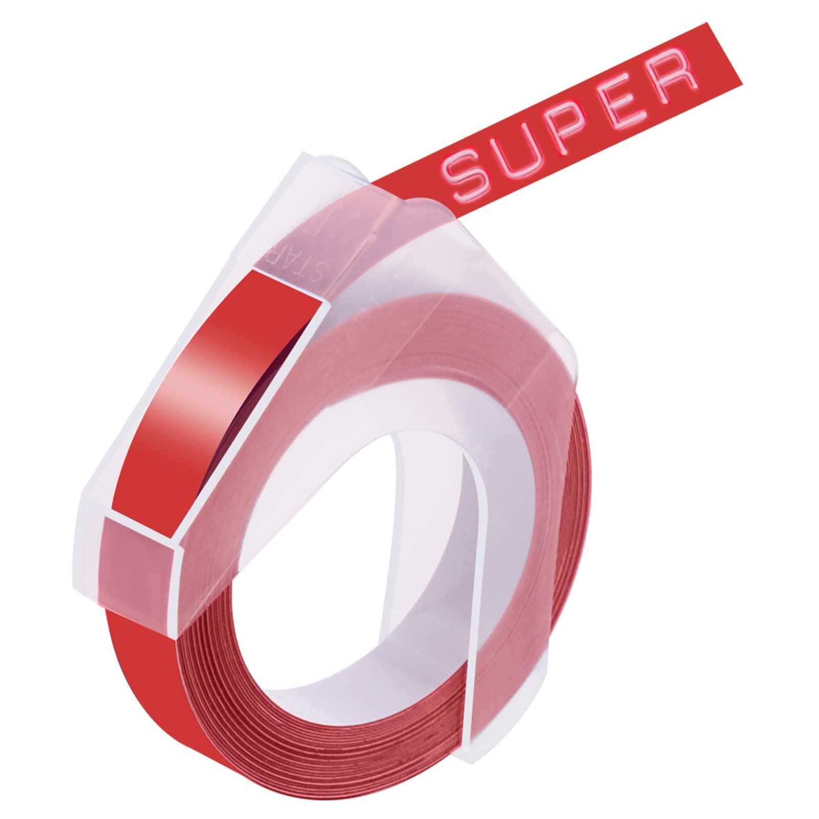 6 Pack Dymo 3D Plastic Embossing Label Tapes - 9mm (3/8