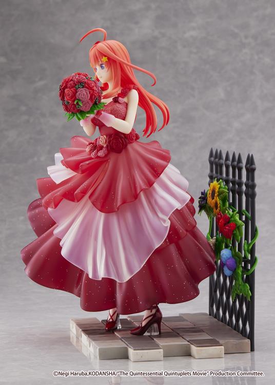 EStream Shibuya Scramble 1/7 Scale Figure - The Quintessential Quintuplets Movie: Itsuki Nakano Floral Dress Ver. Anime Collectible Statue | Perfect for Anime Fans, Display Shelf & Gift for Quintuplets Lovers