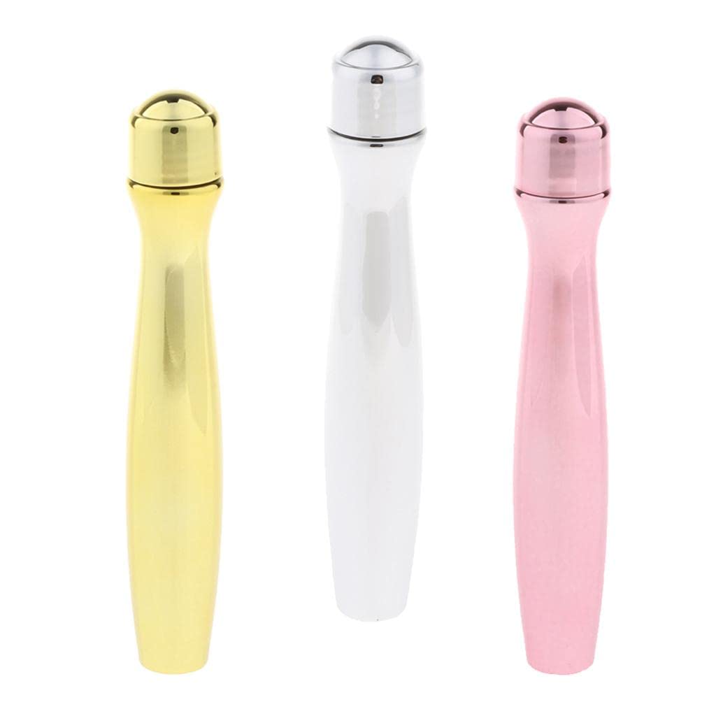 15ml Empty Roller Bottles for Essential Oils & Perfume - Golden Glass Roll On Bottles with Stainless Steel Roller Ball - Perfect for DIY Aromatherapy, Travel & Gift Packaging