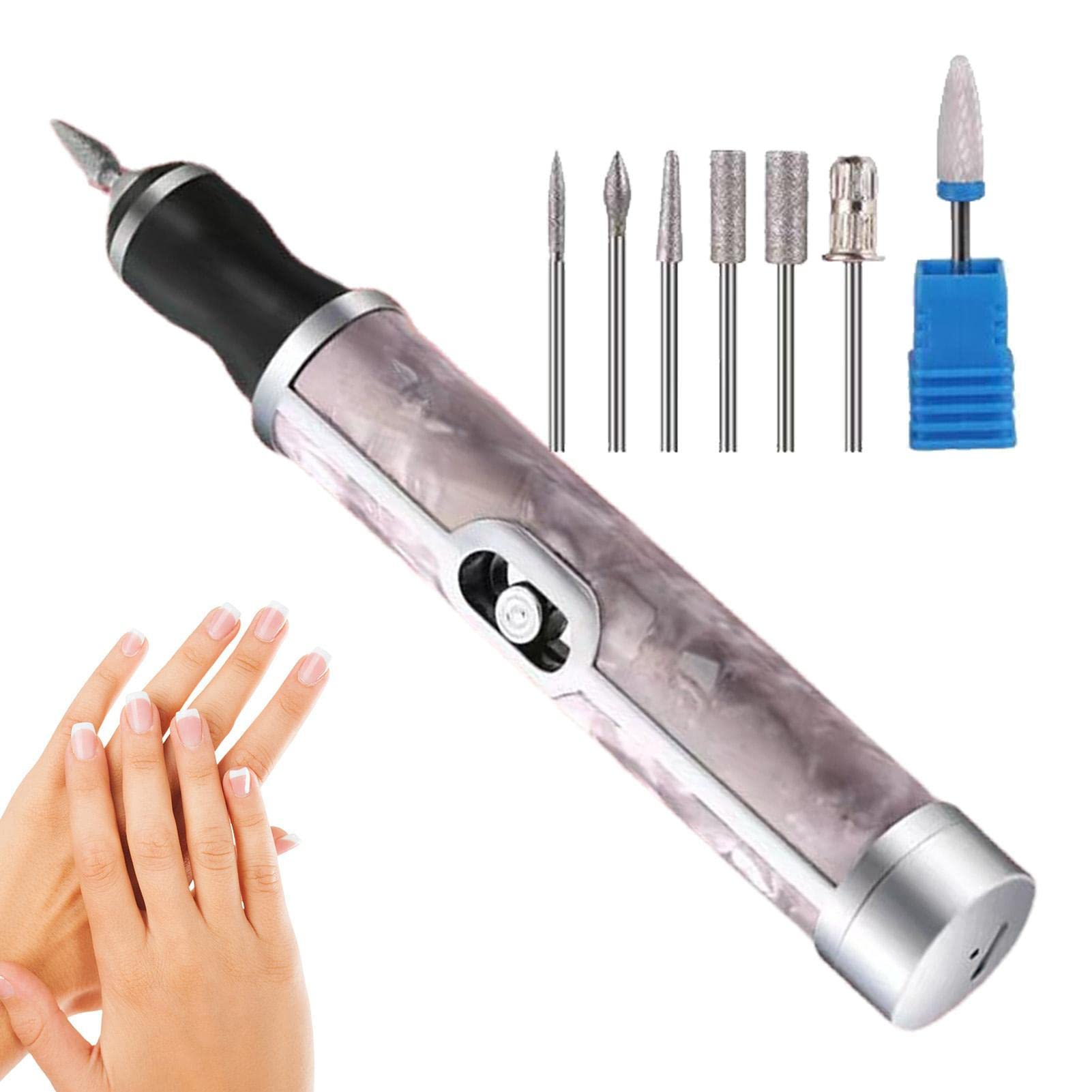 Professional Electric Nail Drill & File Kit - 4 Speed Nail Grinder for Thick Toenails, Manicure & Pedicure, Nail Shaping & Polishing - Perfect for Home Nail Care & Salon Professional Use