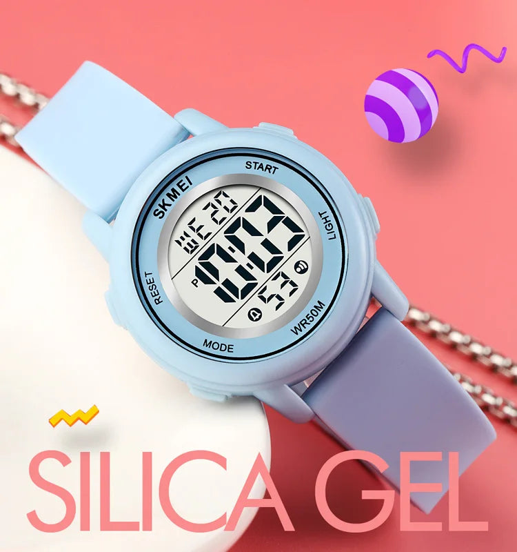 Waterproof Digital Sports Watch for Men & Women - LED Display, Stopwatch, Alarm - Perfect for Running, Swimming, Gym & Outdoor Activities
